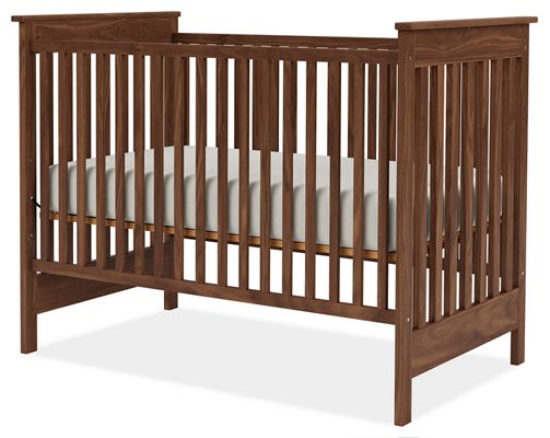 walnut color crib