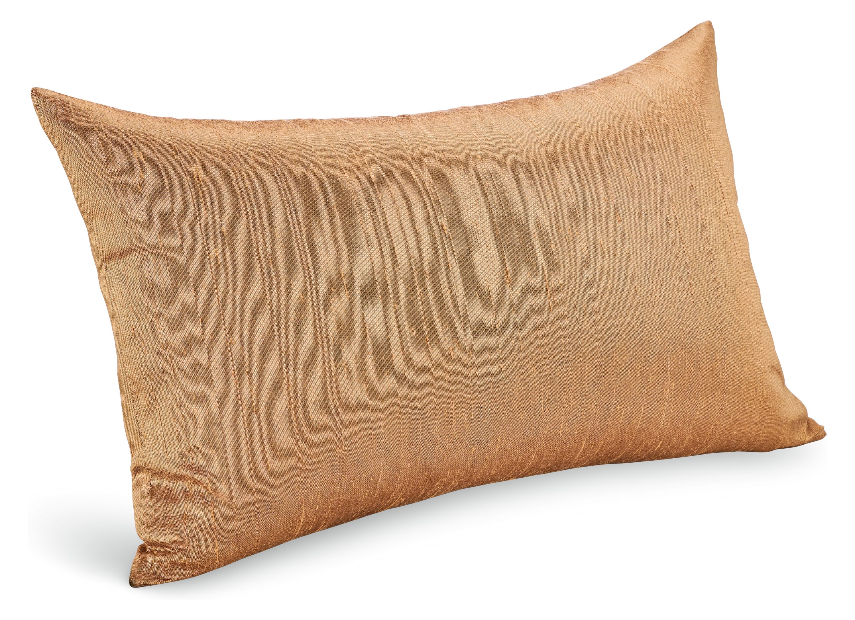 Silk 20w 13h Throw Pillow Cover in Cognac
