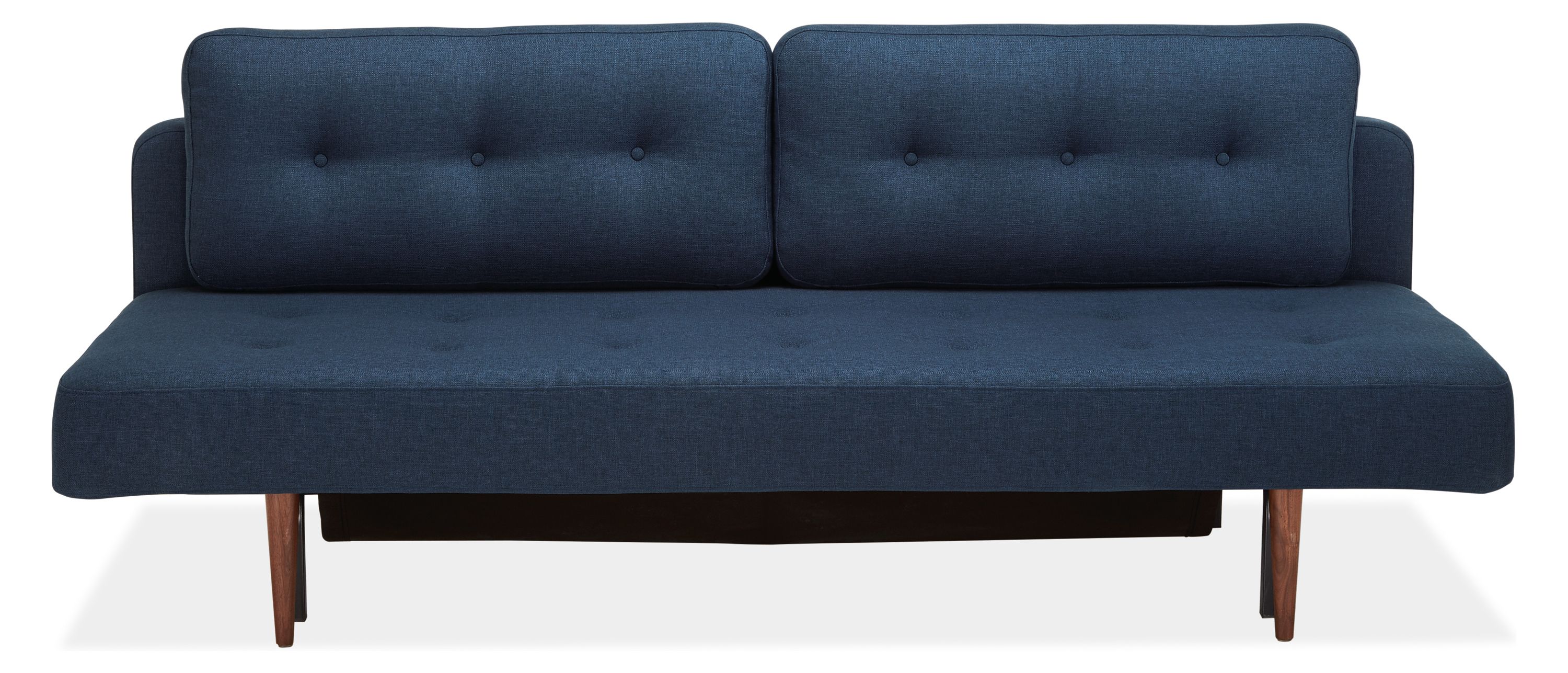 Armless deals convertible sofa