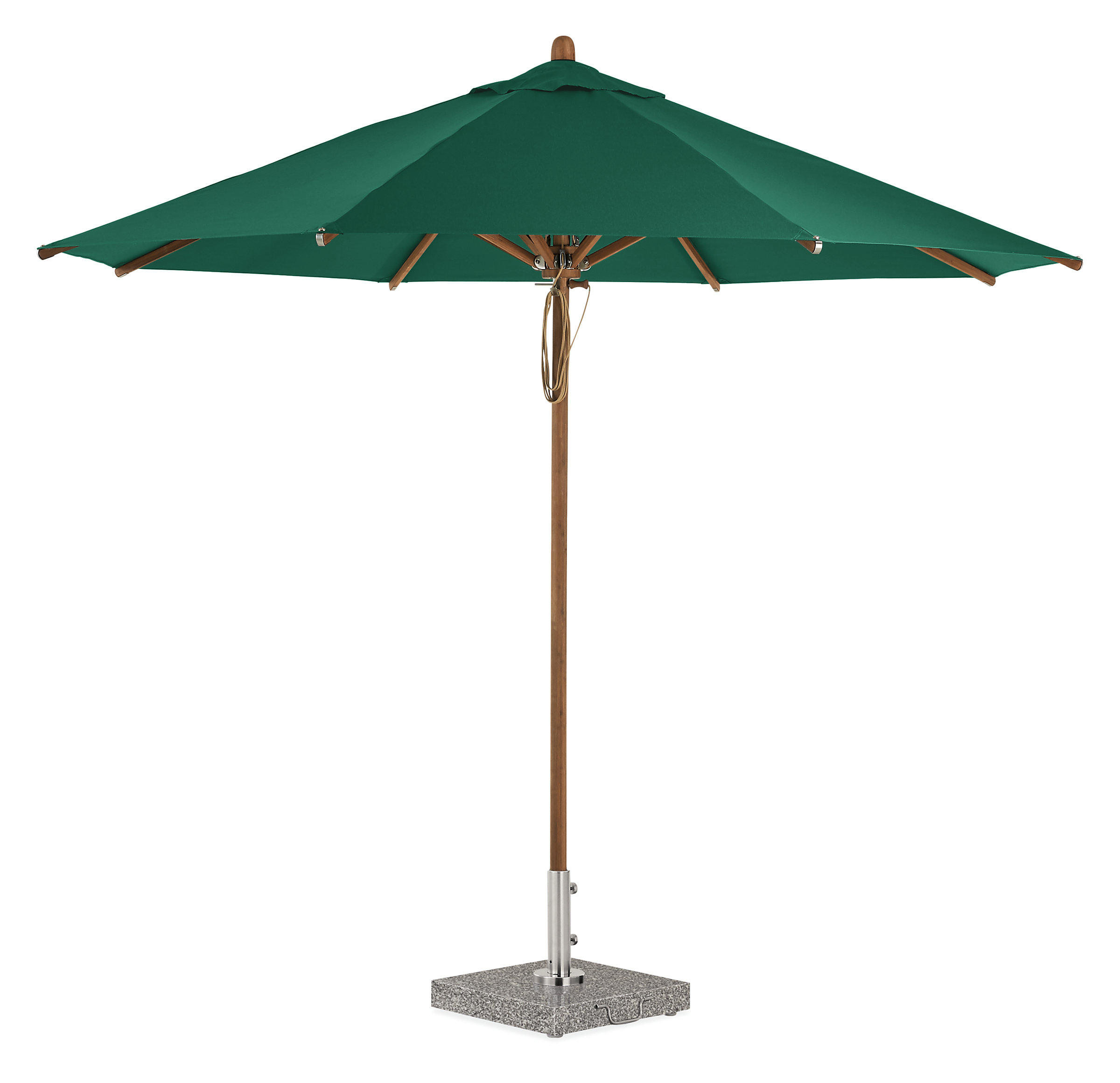 Cirro 10' Patio Umbrella in Green with Bamboo Pole