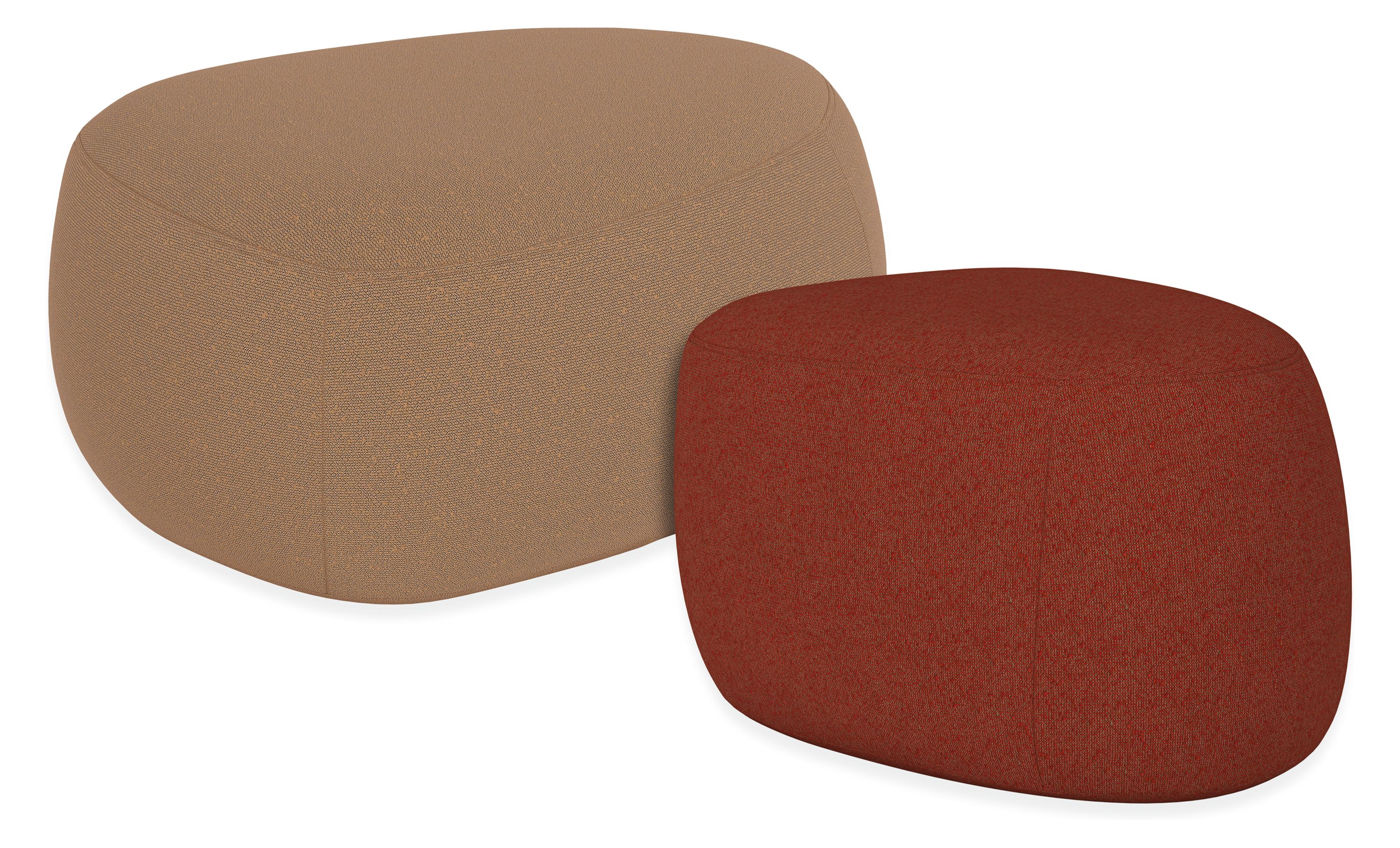 Asher Ottoman Rose Ensemble - Set of Two