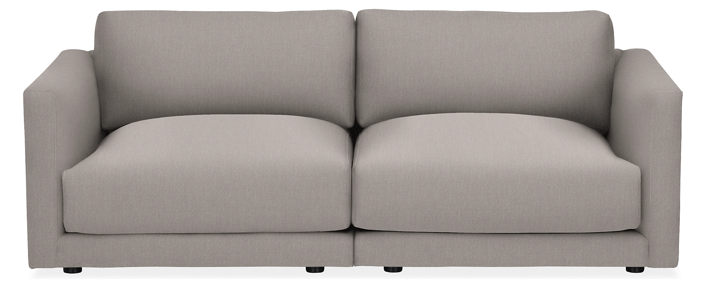 Clemens 74" Two-Piece Modular Sofa in Hines Grey