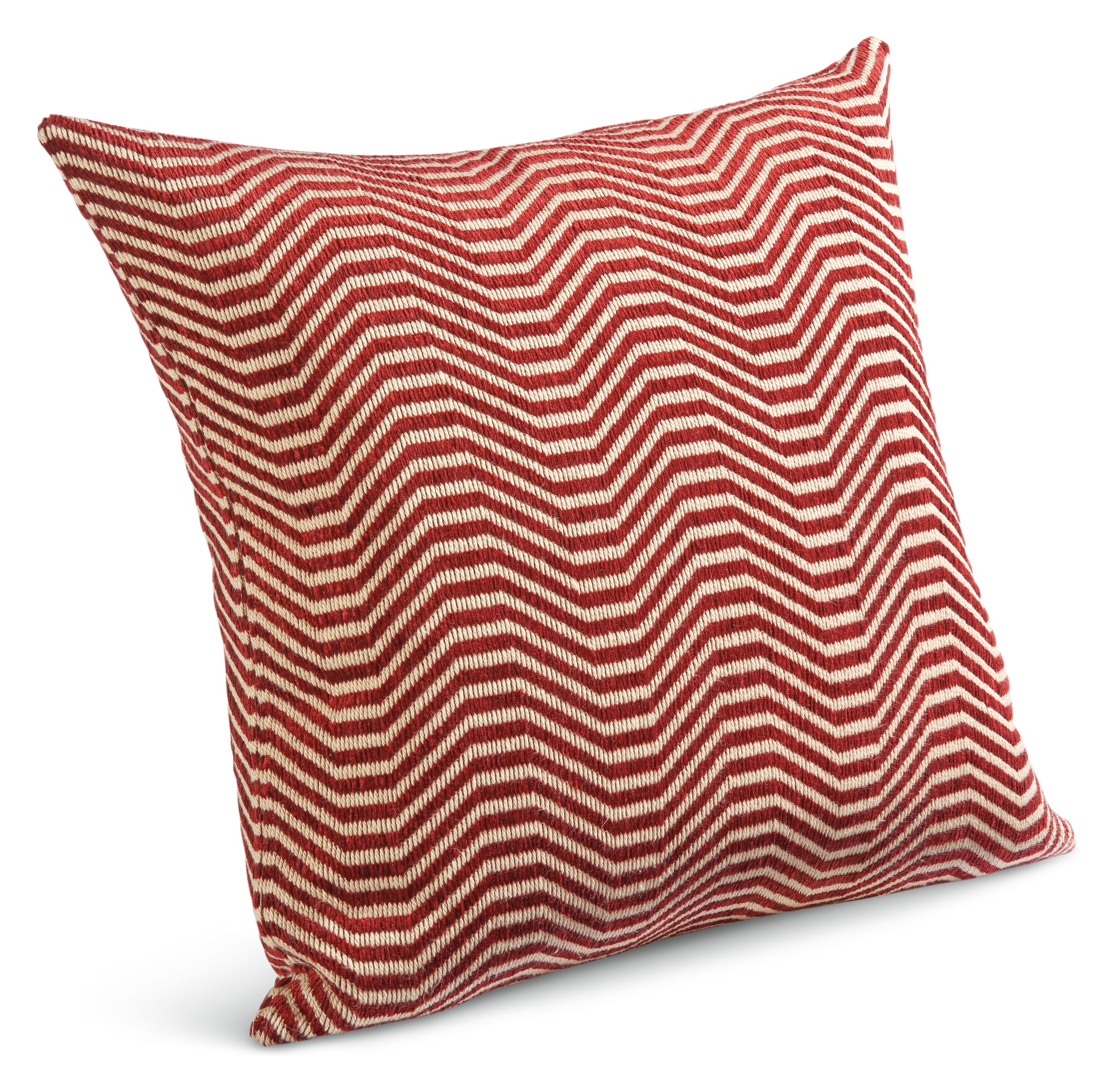 Lines 20w 20h Throw Pillow Cover in Rust