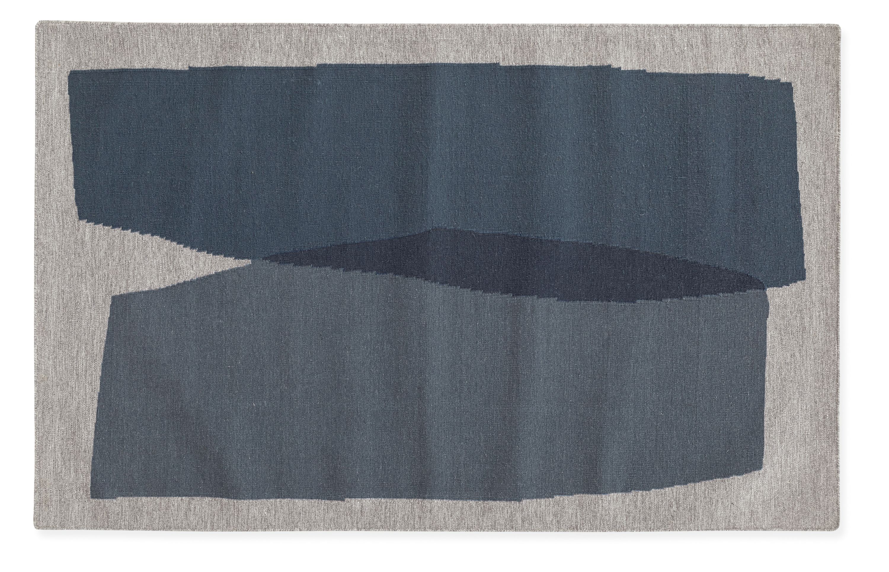 Veil 5'x8' Rug in Ink