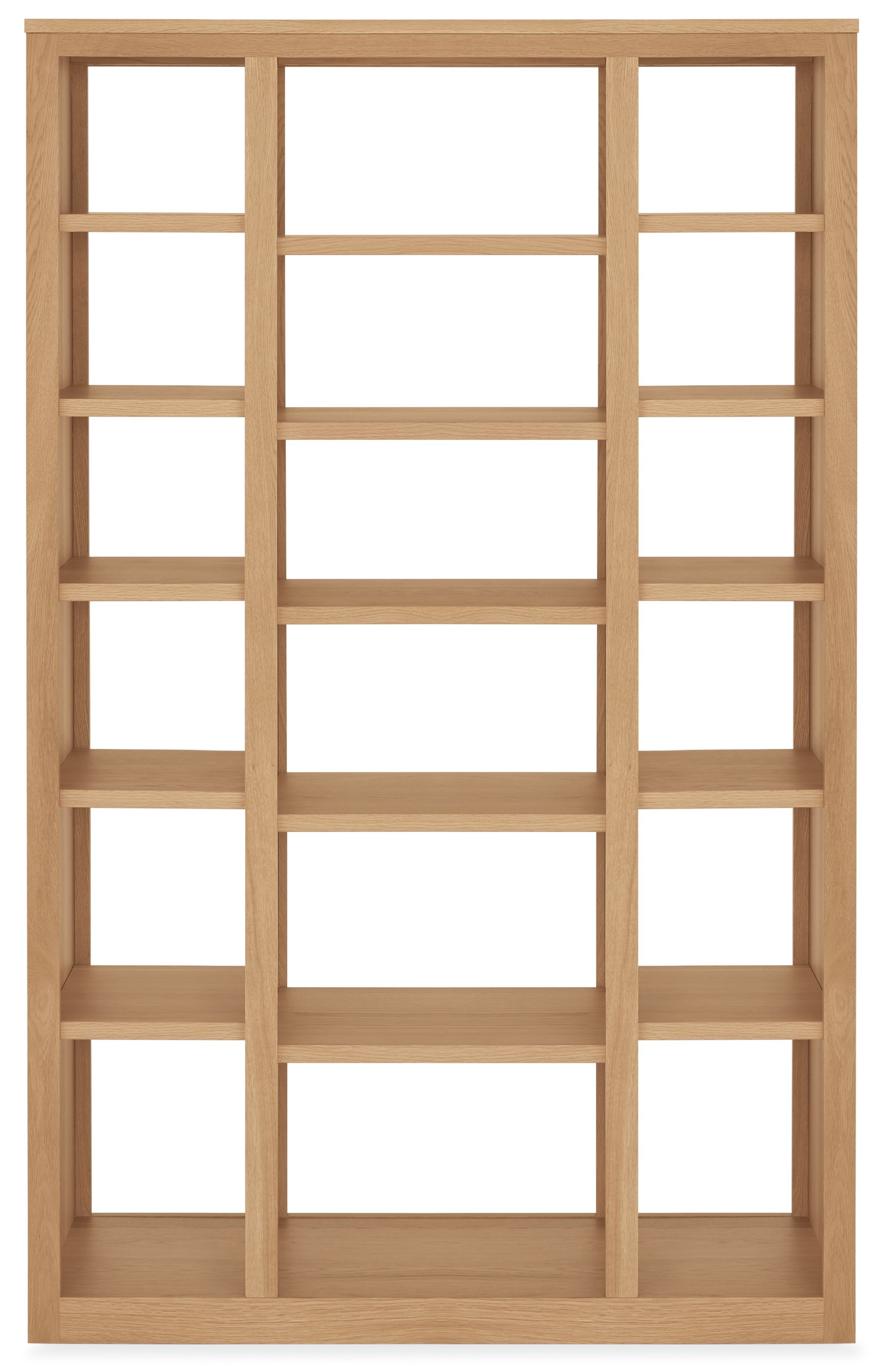 Woodwind 44w 17d 72h Triple Open-Back Bookcase