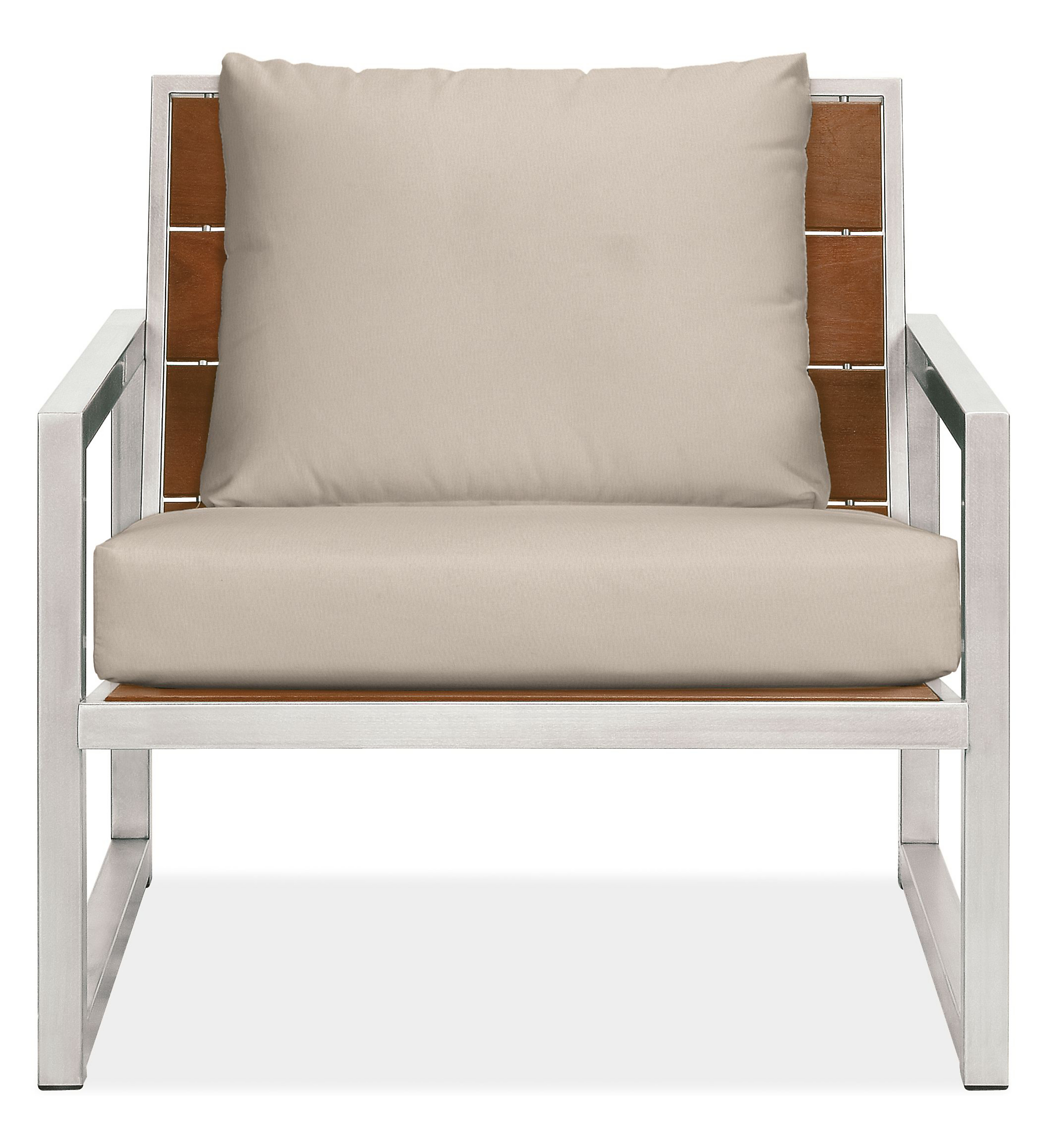 Montego Cushions for 32" Lounge Chair in Sunbrella Canvas Flax