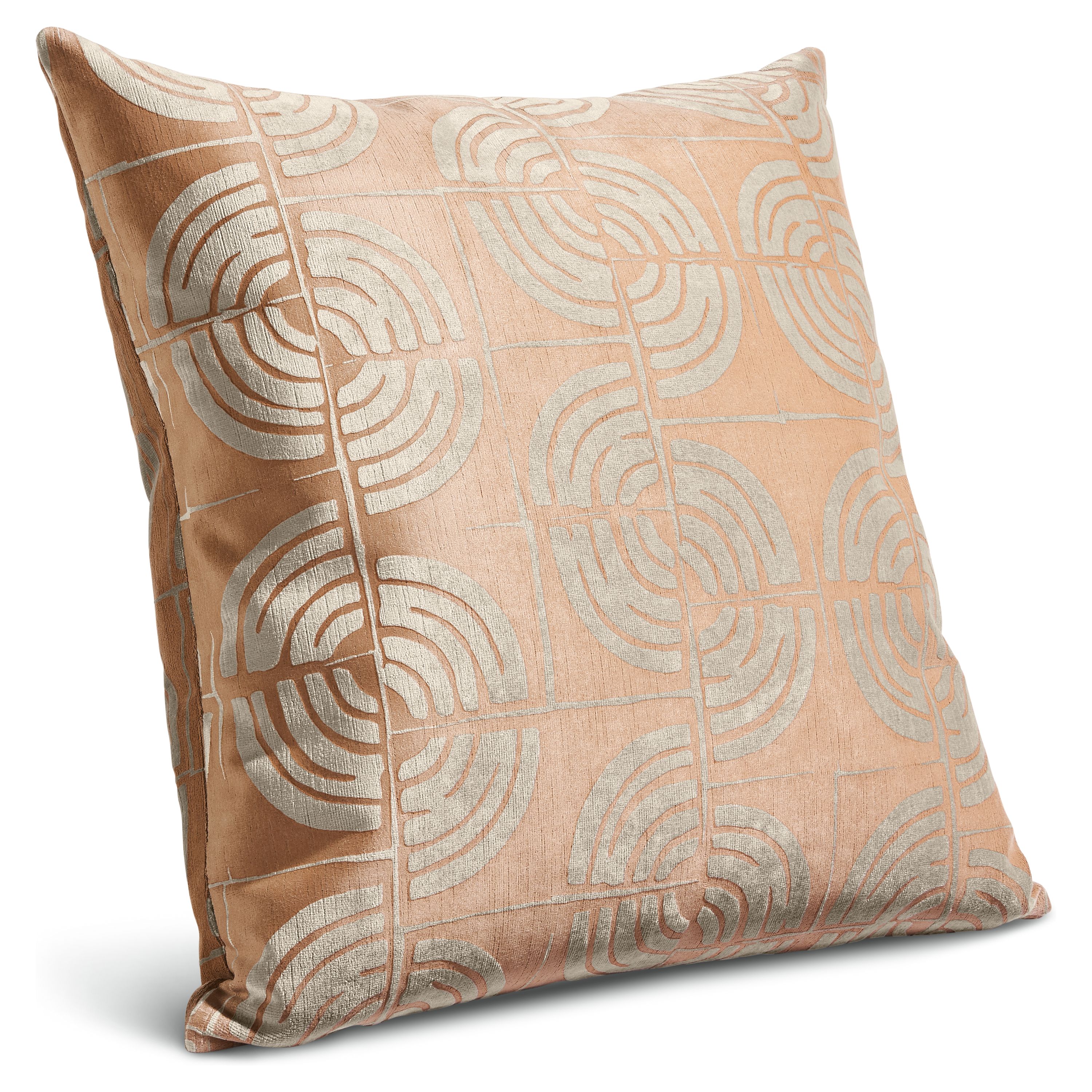 Arches 22w 22h Throw Pillow Cover in Camel