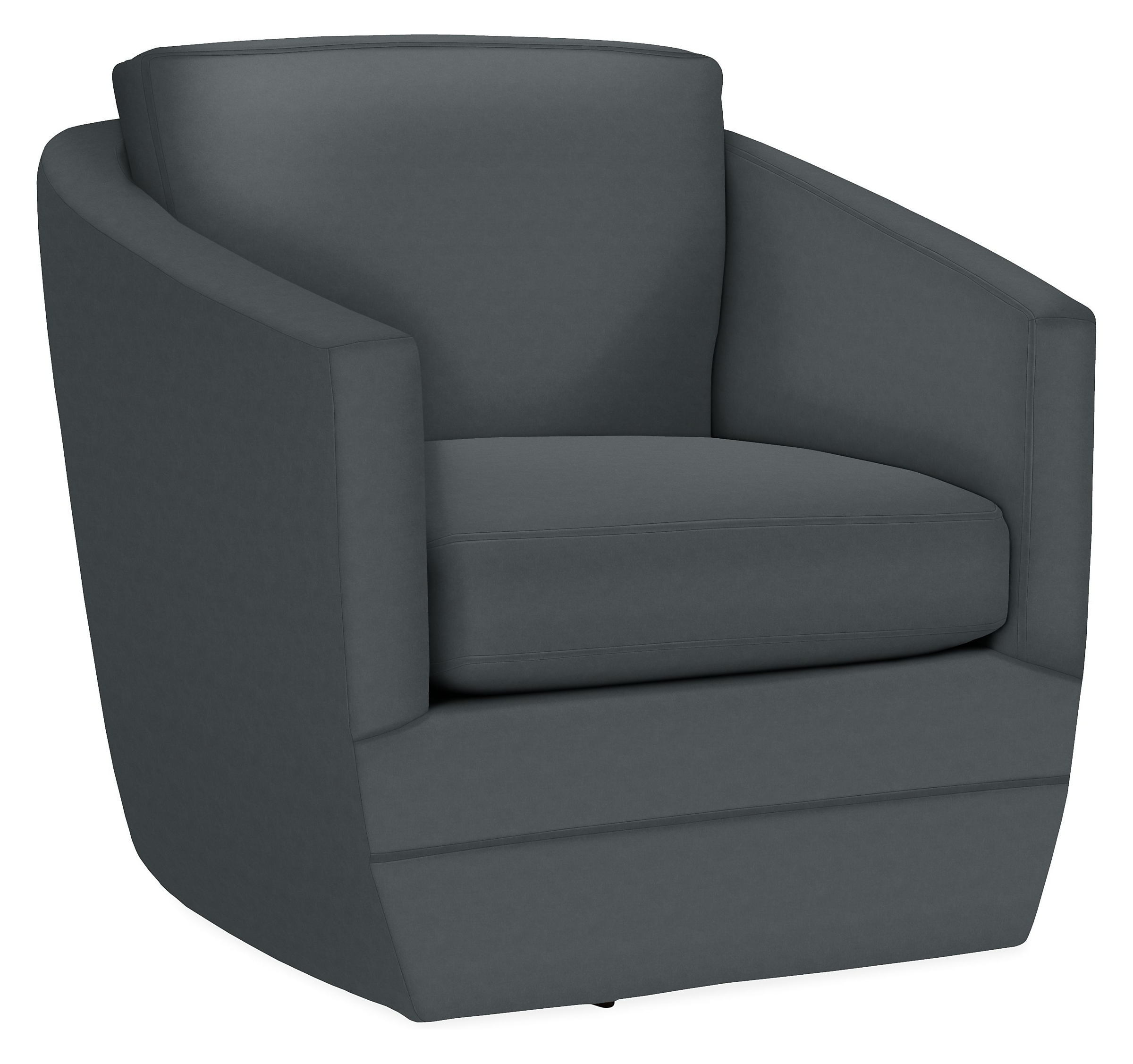 Ford Swivel Chair in Vance Charcoal