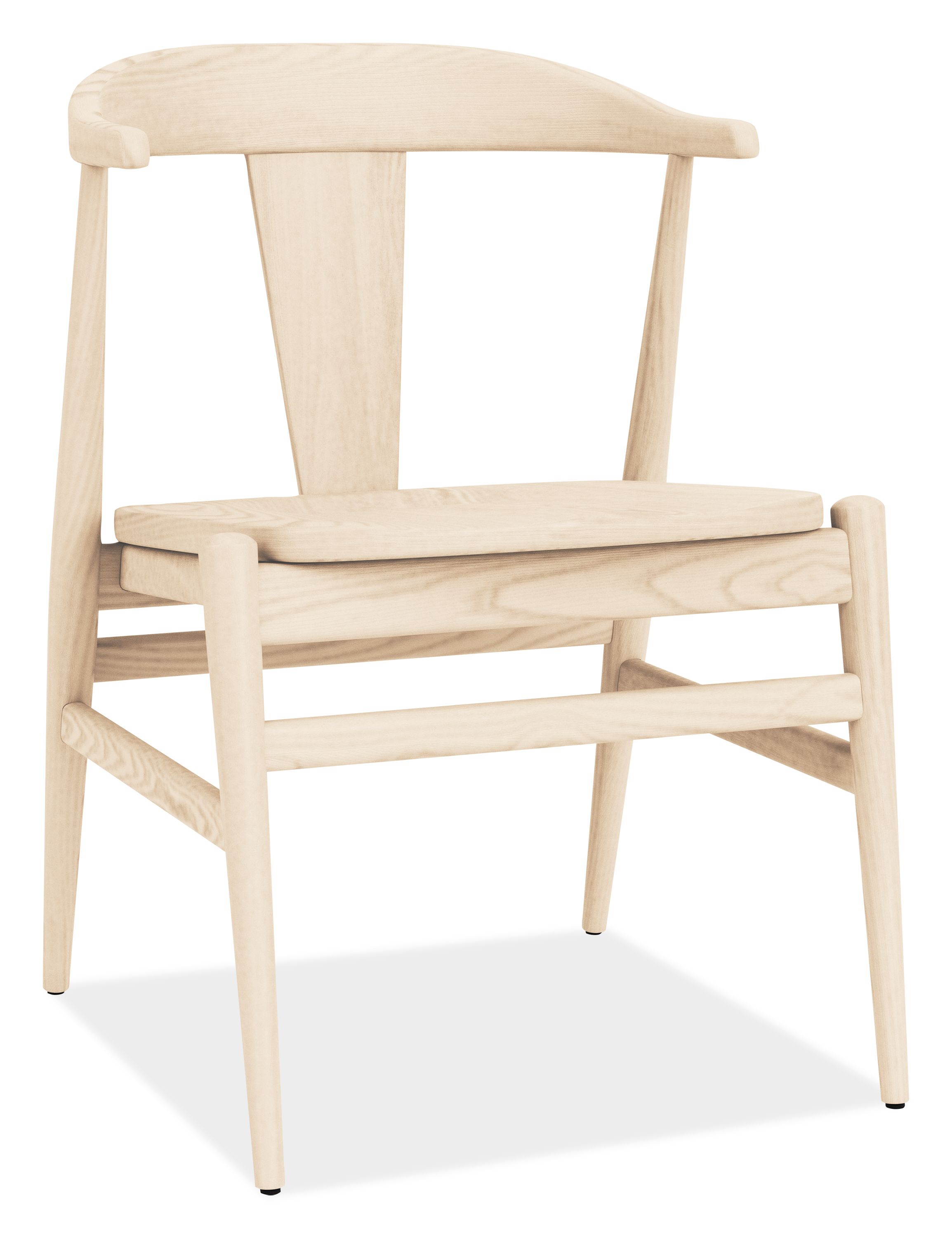 Evan Arm Chair in Sand Wood Seat & Frame