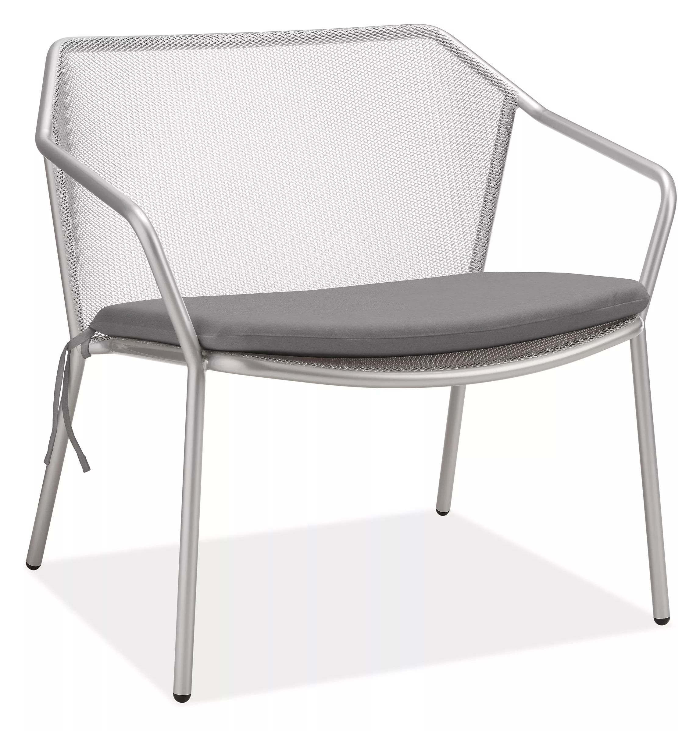 Theo Seat Cushion for Lounge Chair in Sunbrella Canvas Slate