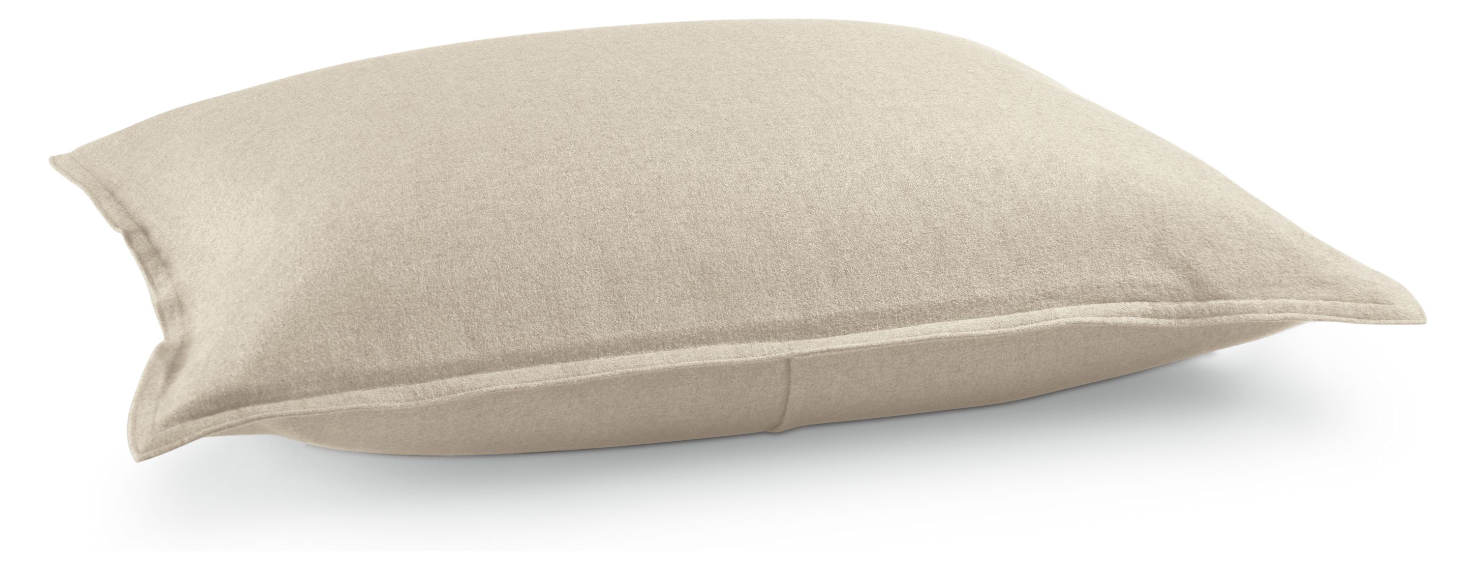 Heathered Flannel Euro Sham Pair in Oatmeal
