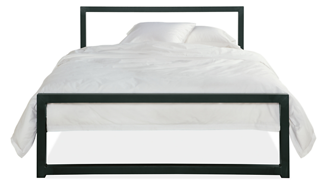 Piper Bed In Natural Steel Modern, Queen Bed Divider