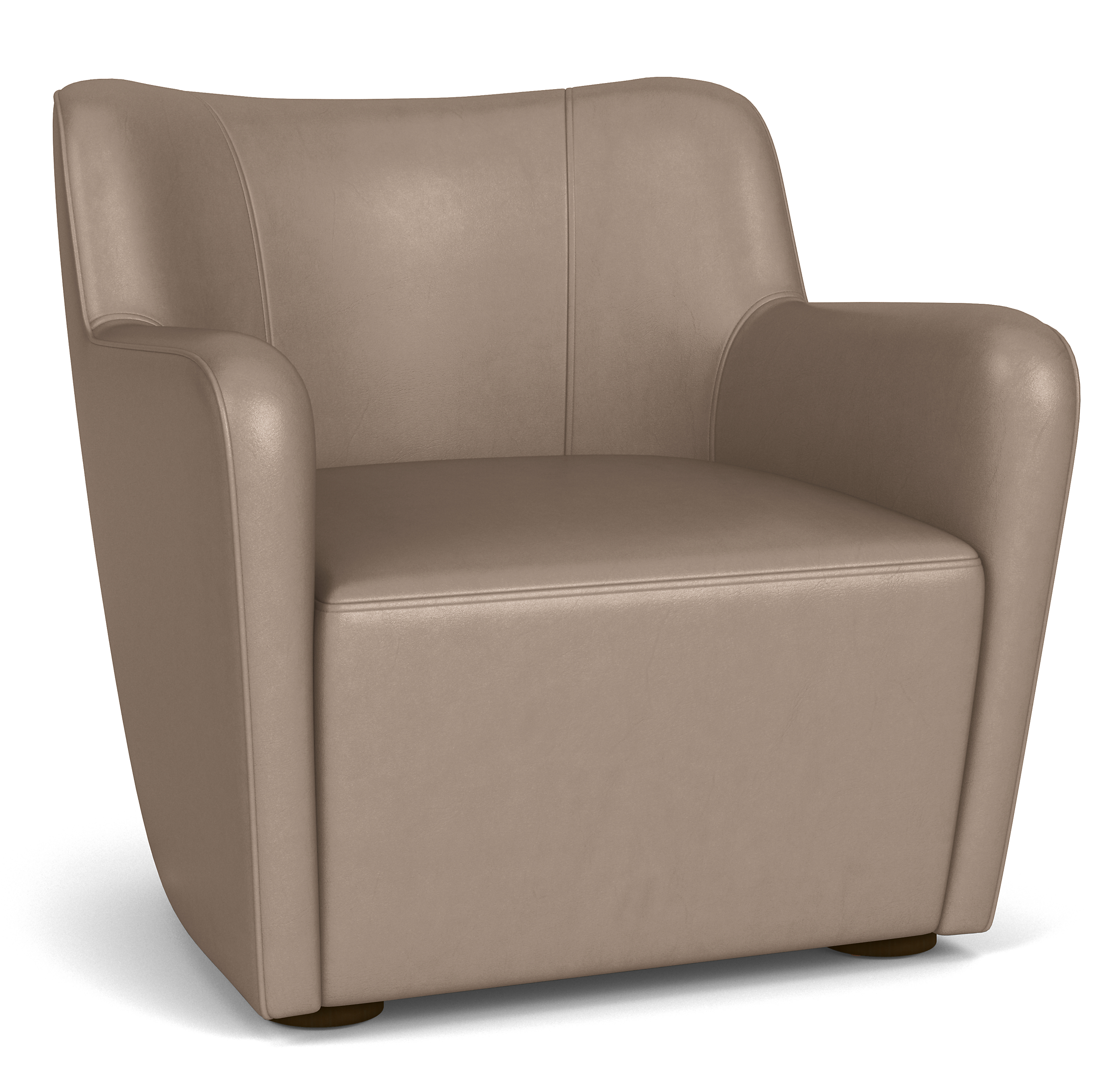 Lily Chair in Urbino Stone Leather