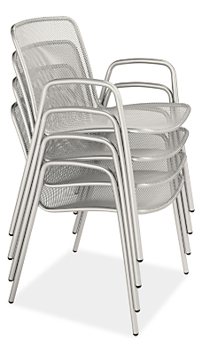 Stack of Aruba Chairs in Silver