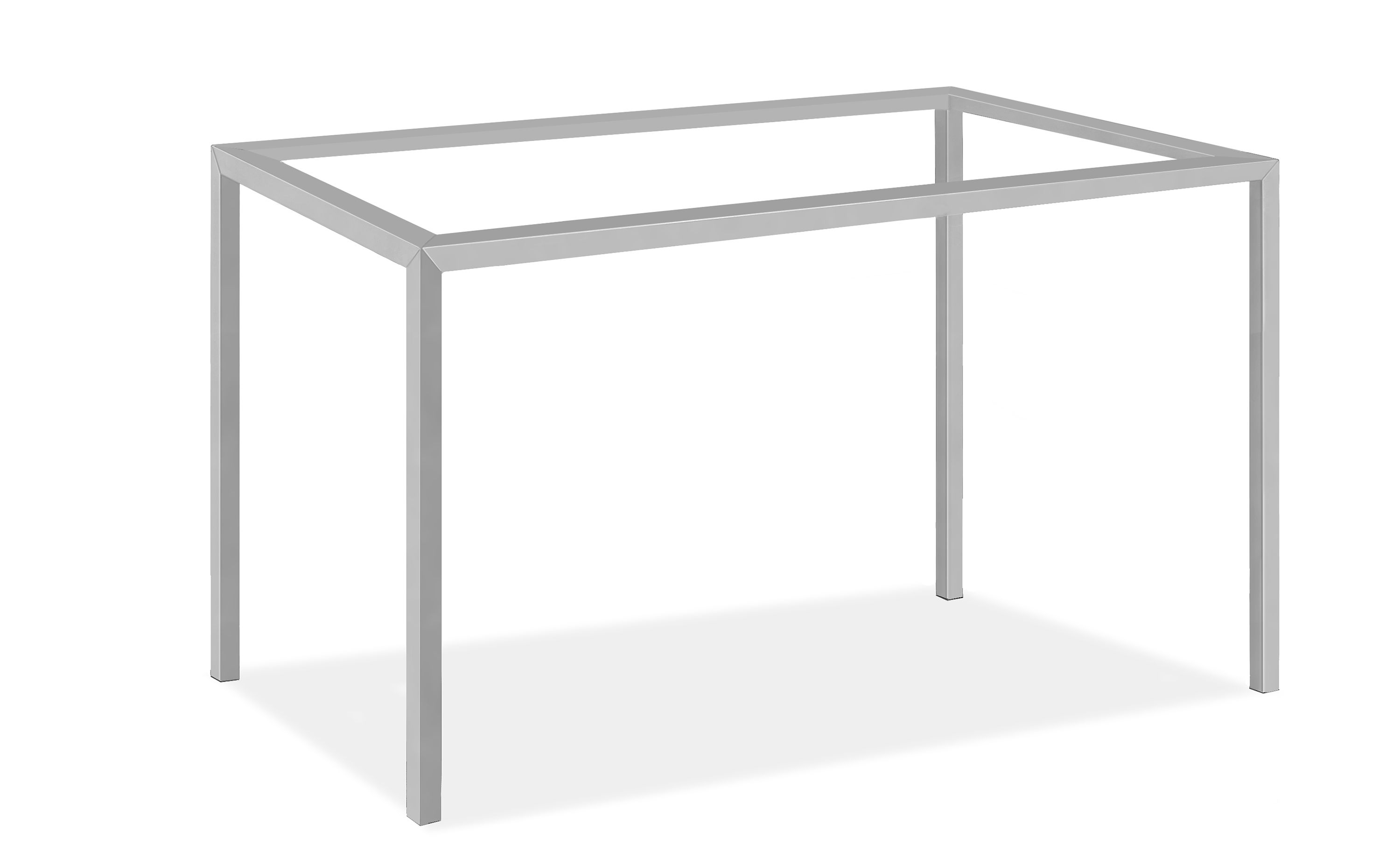 Parsons 54w 34d 34h Base for Indoor Table with Stainless Steel 1" Leg