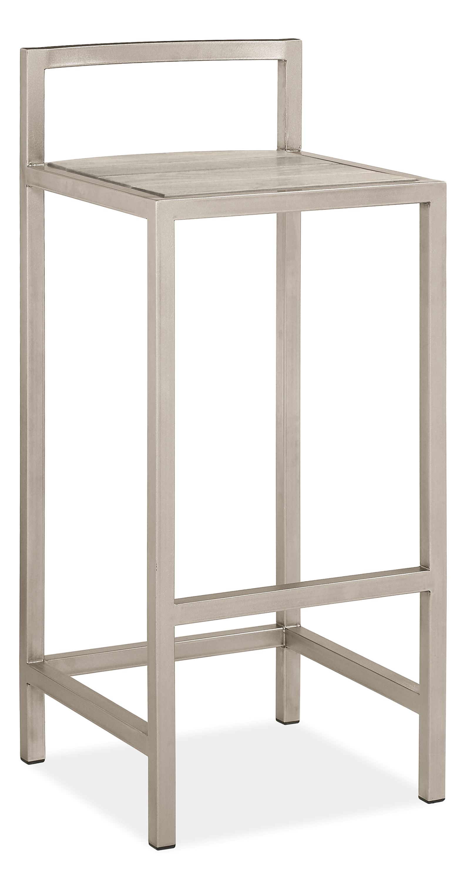 Montego Bar Stool in Thermally Modified Ash with Stainless Steel