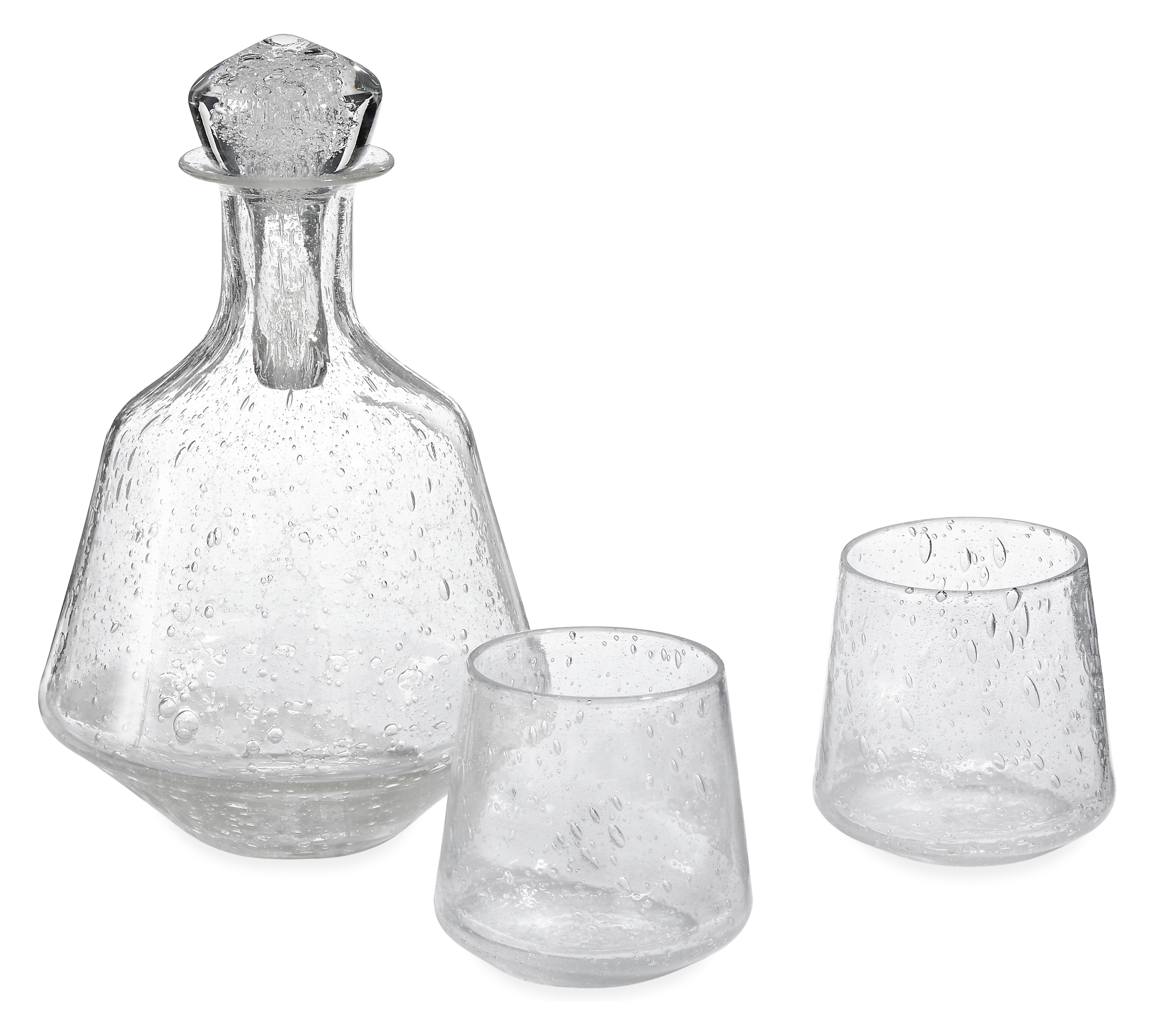 Winston Decanter and Two Angle Snifter Glasses Set