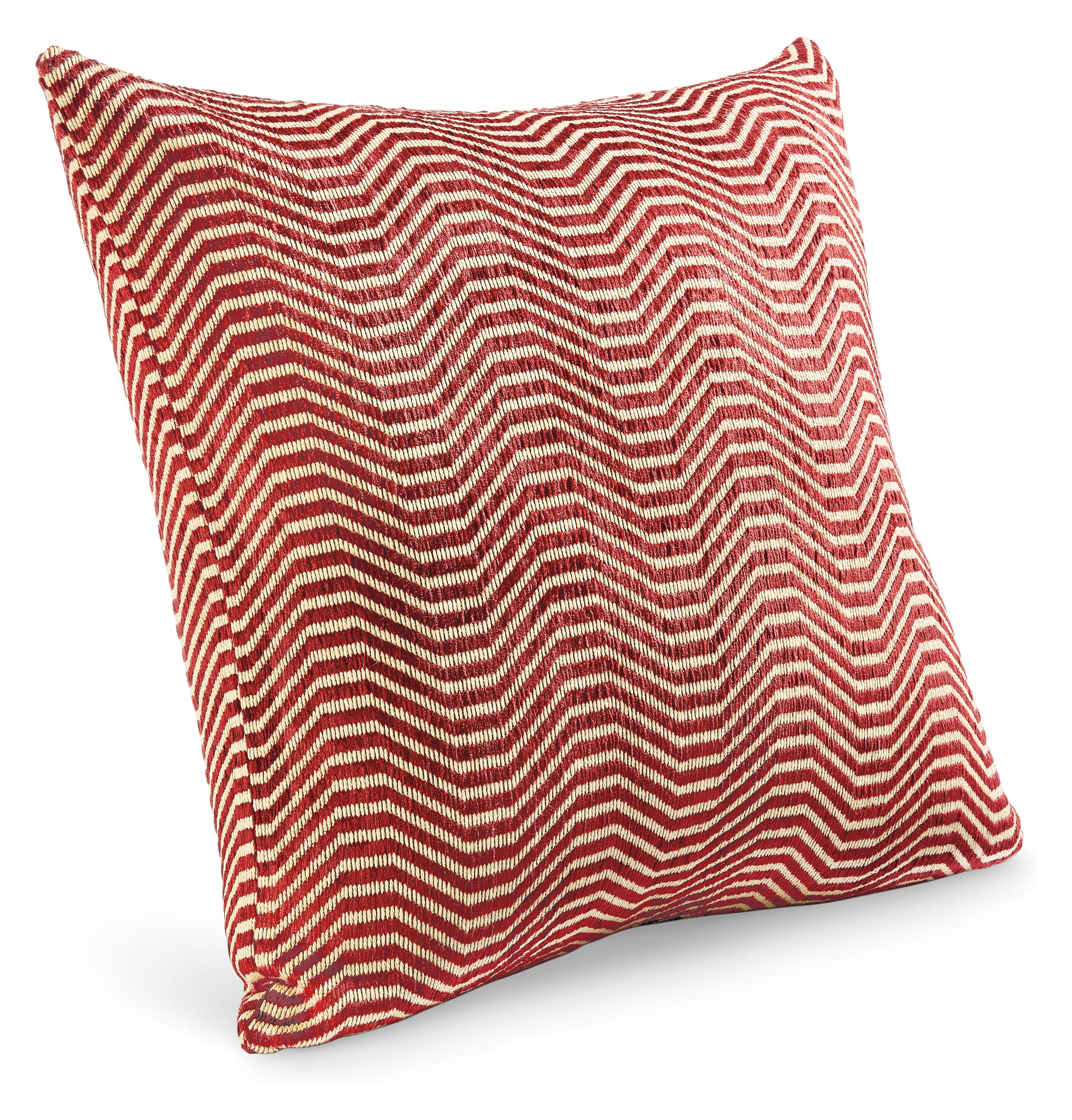Lines 24w 24h Throw Pillow Cover in Rust