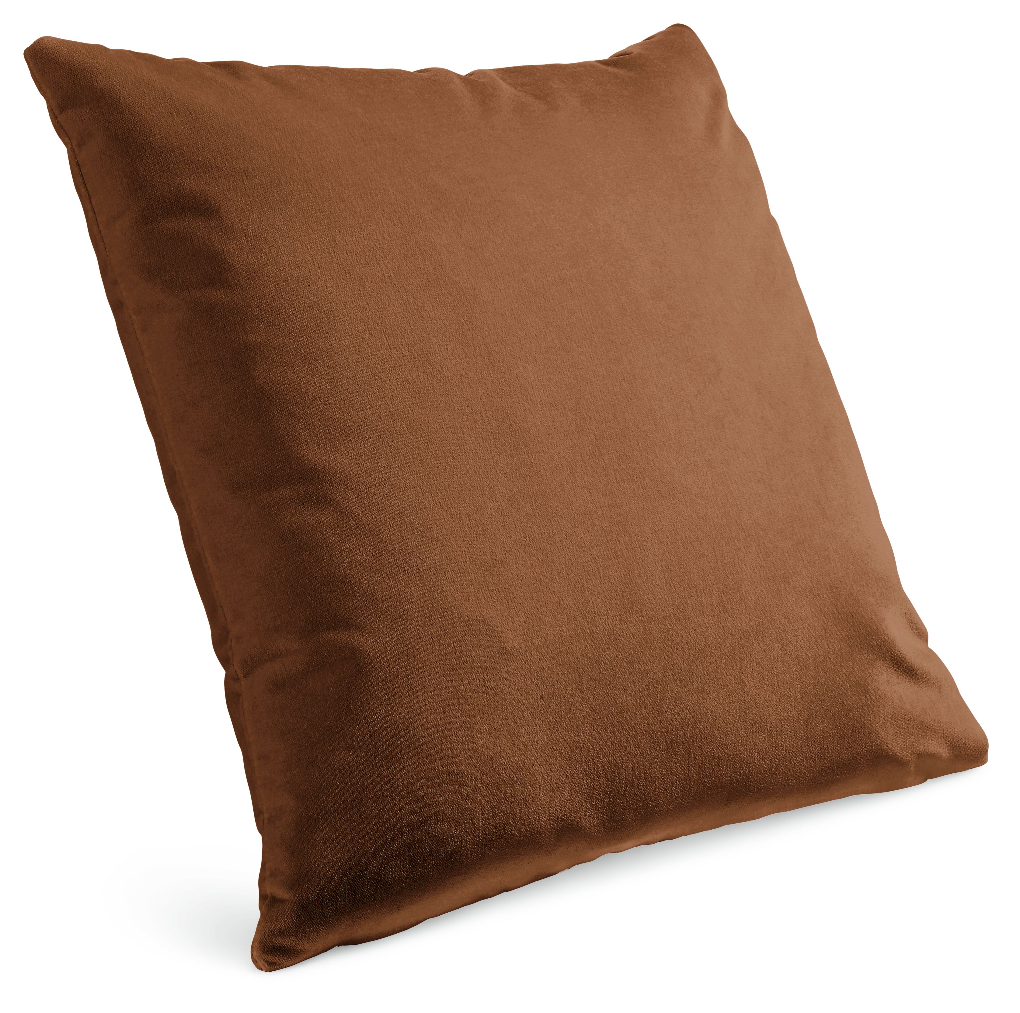 Velvet 24w 24h Throw Pillow Cover in Cognac
