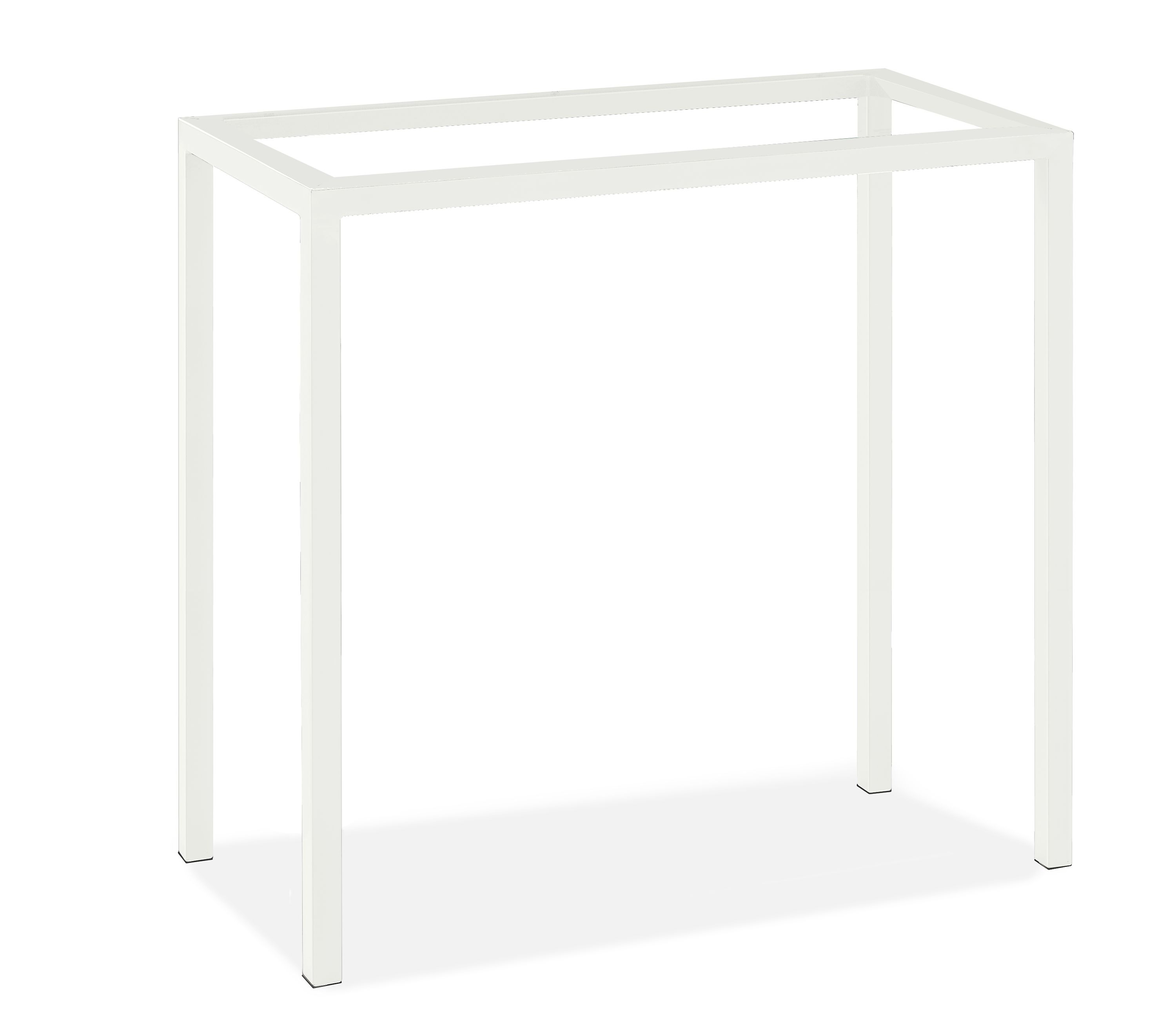 Parsons 36w 26d 41h Base for Indoor Table in White with 1.5" Leg