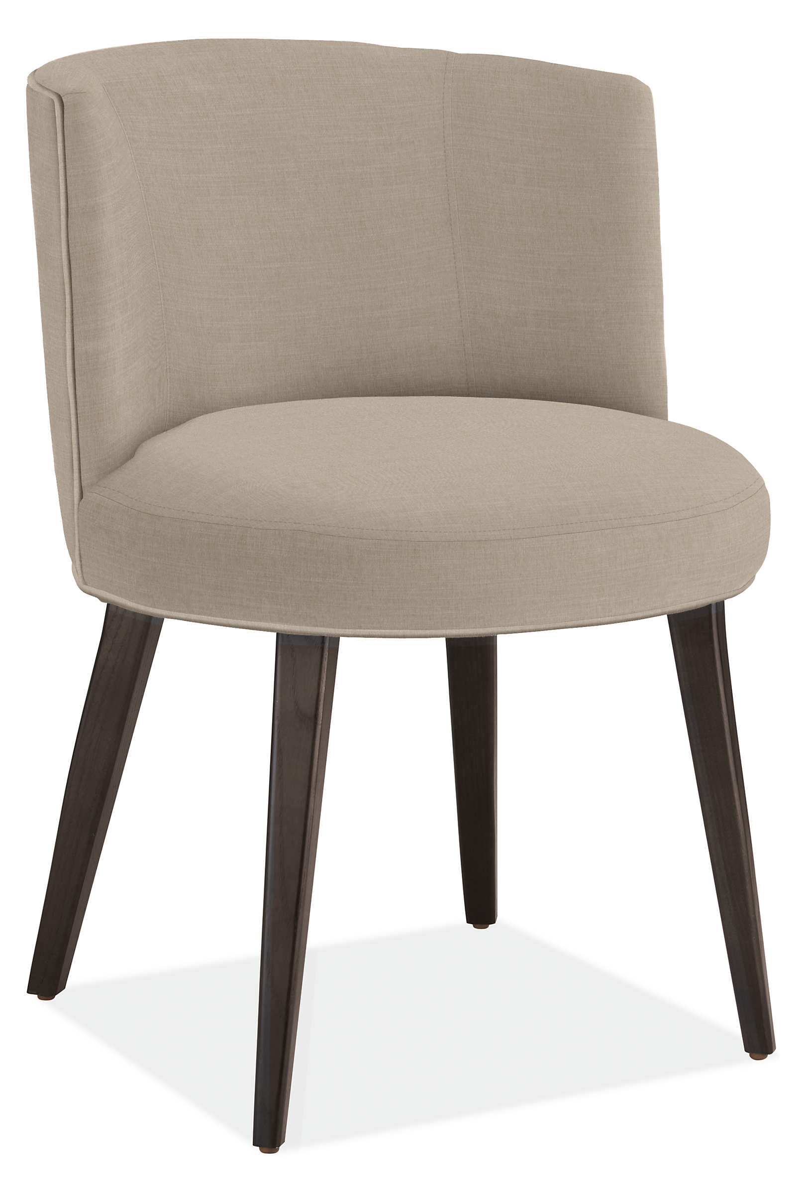 June Side Chair in Mori Oatmeal with Charcoal Legs