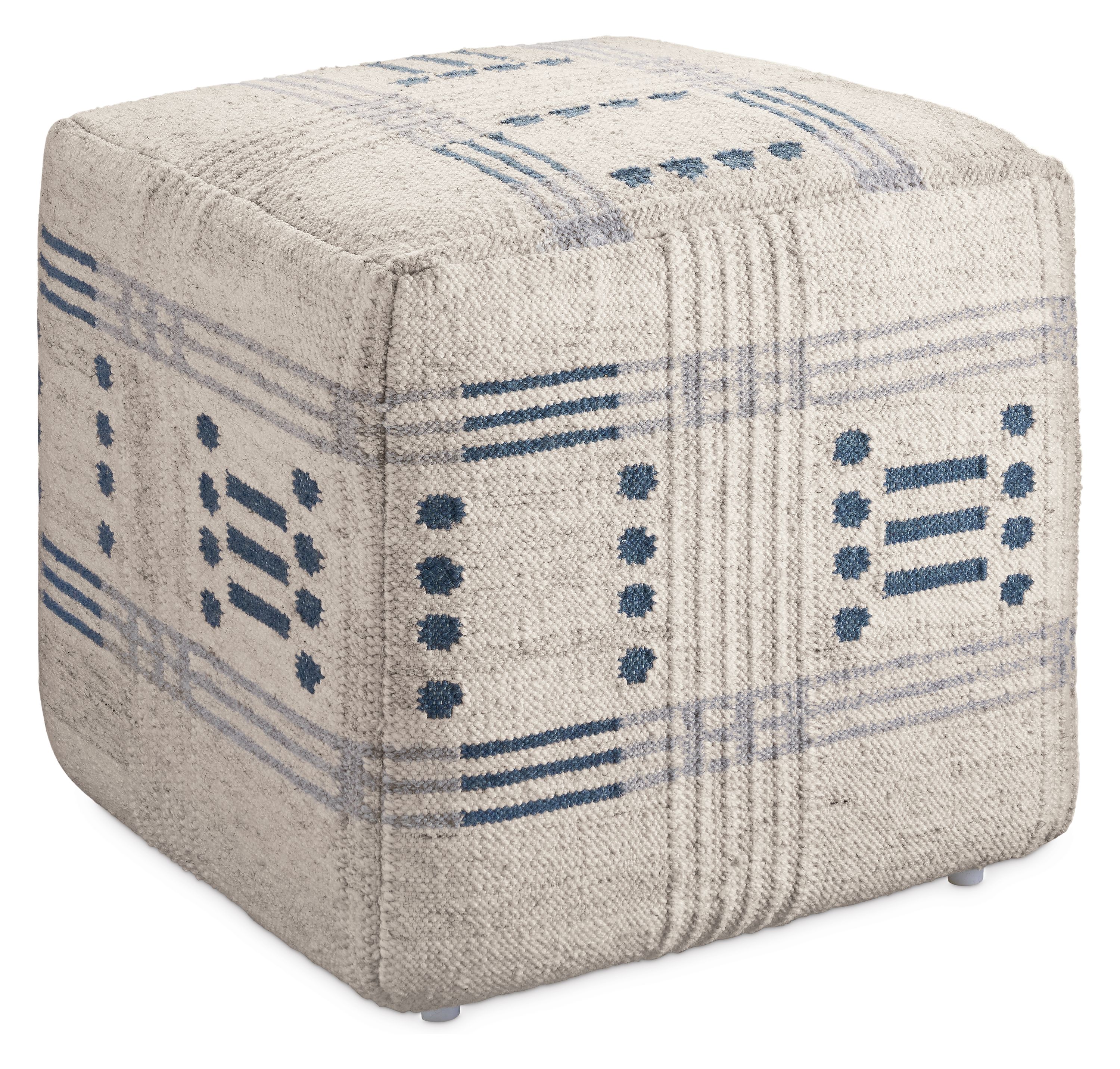 Indira 20w 20d 18h Square Ottoman