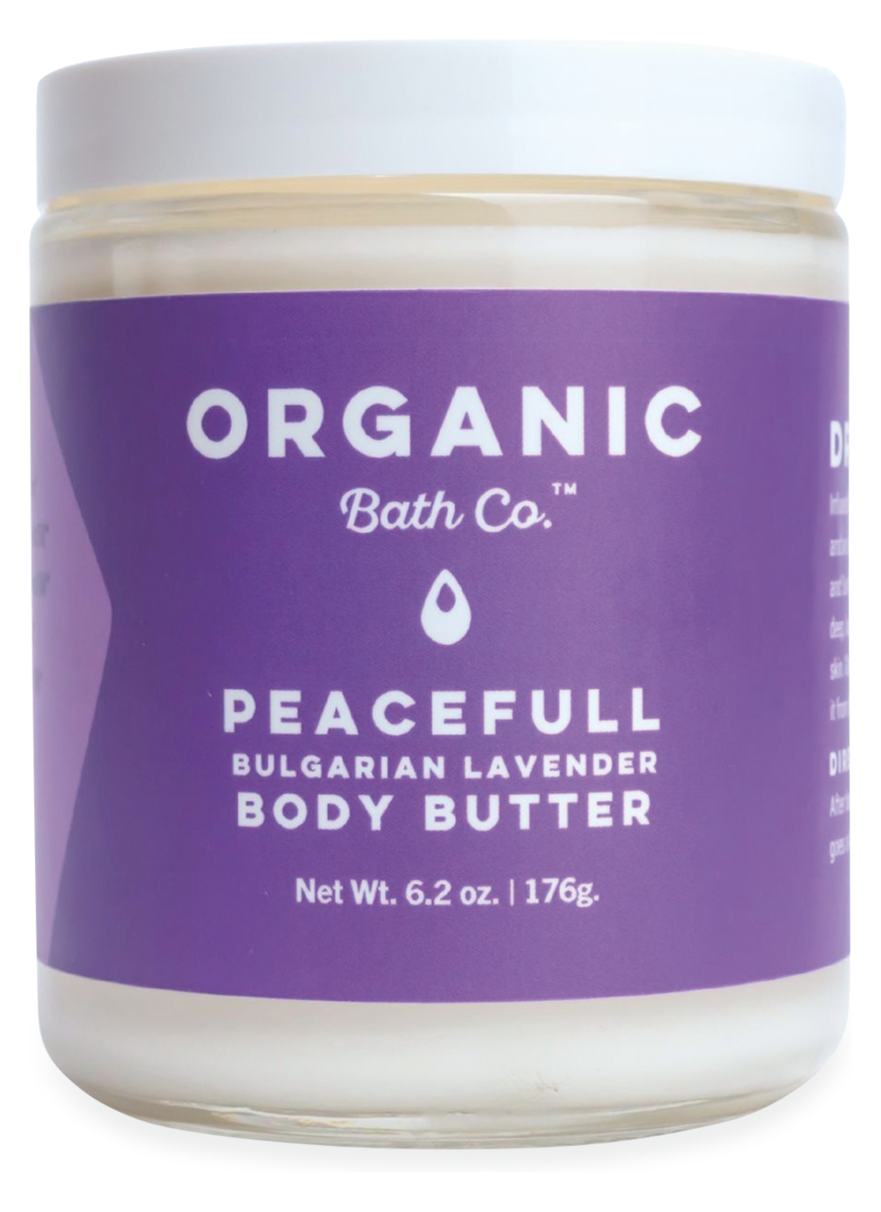 Organic Bath Company - Body Butter 6.2oz in PeaceFull