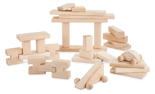 Beka Blocks Little Builder Whimsie Wooden Block Set