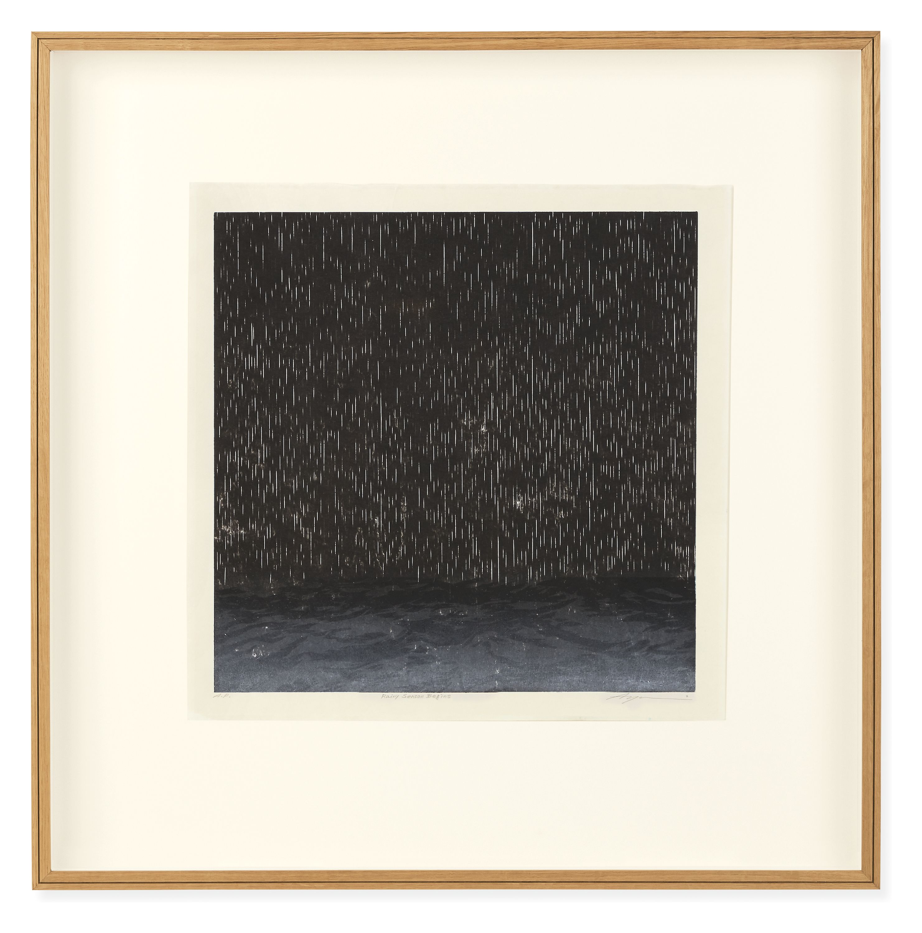Ayomi Yoshida, Rainy Season Begins, 2019, Limited Edition Woodblock Print