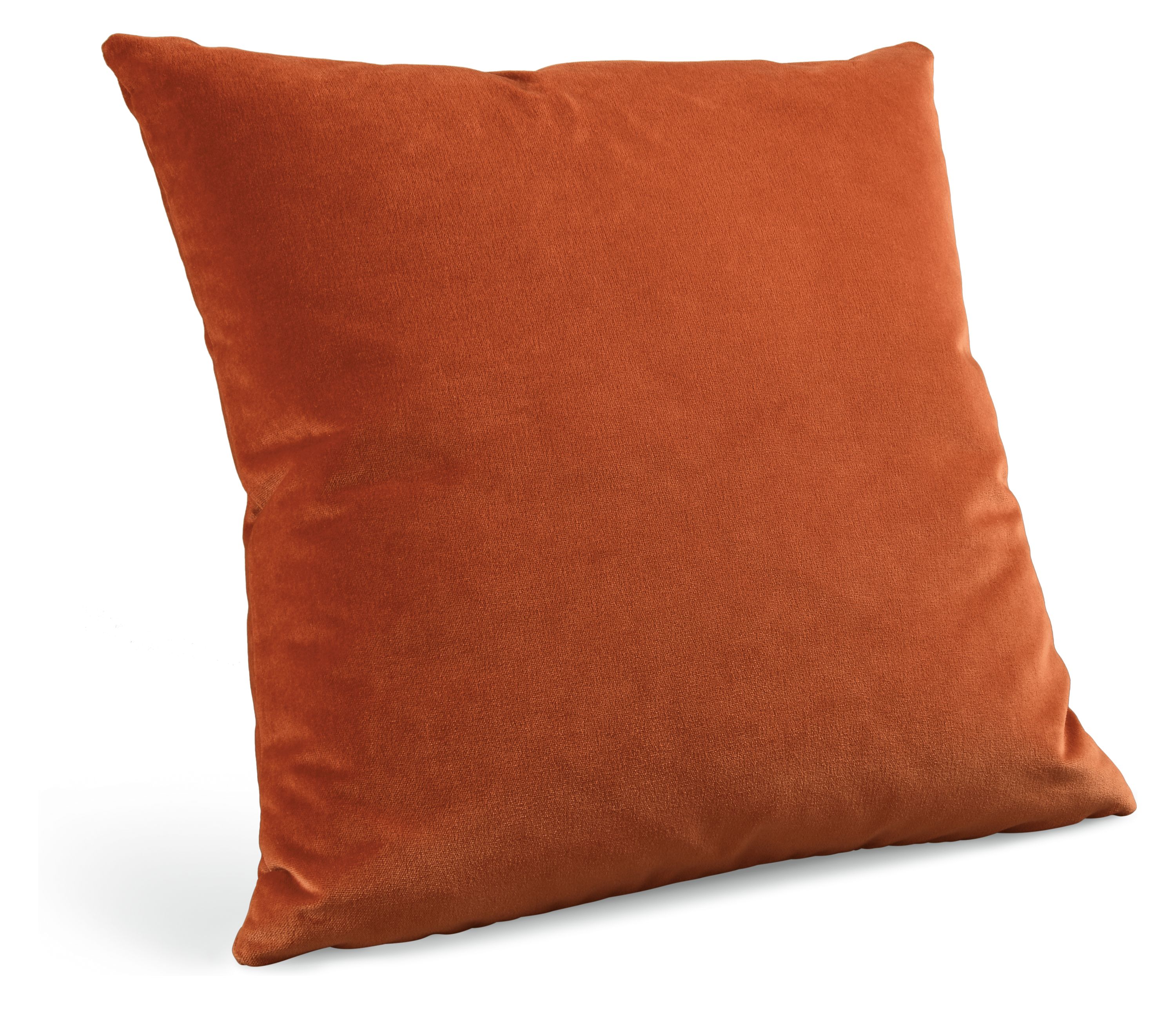 Velvet 24w 24h Throw Pillow in Pumpkin
