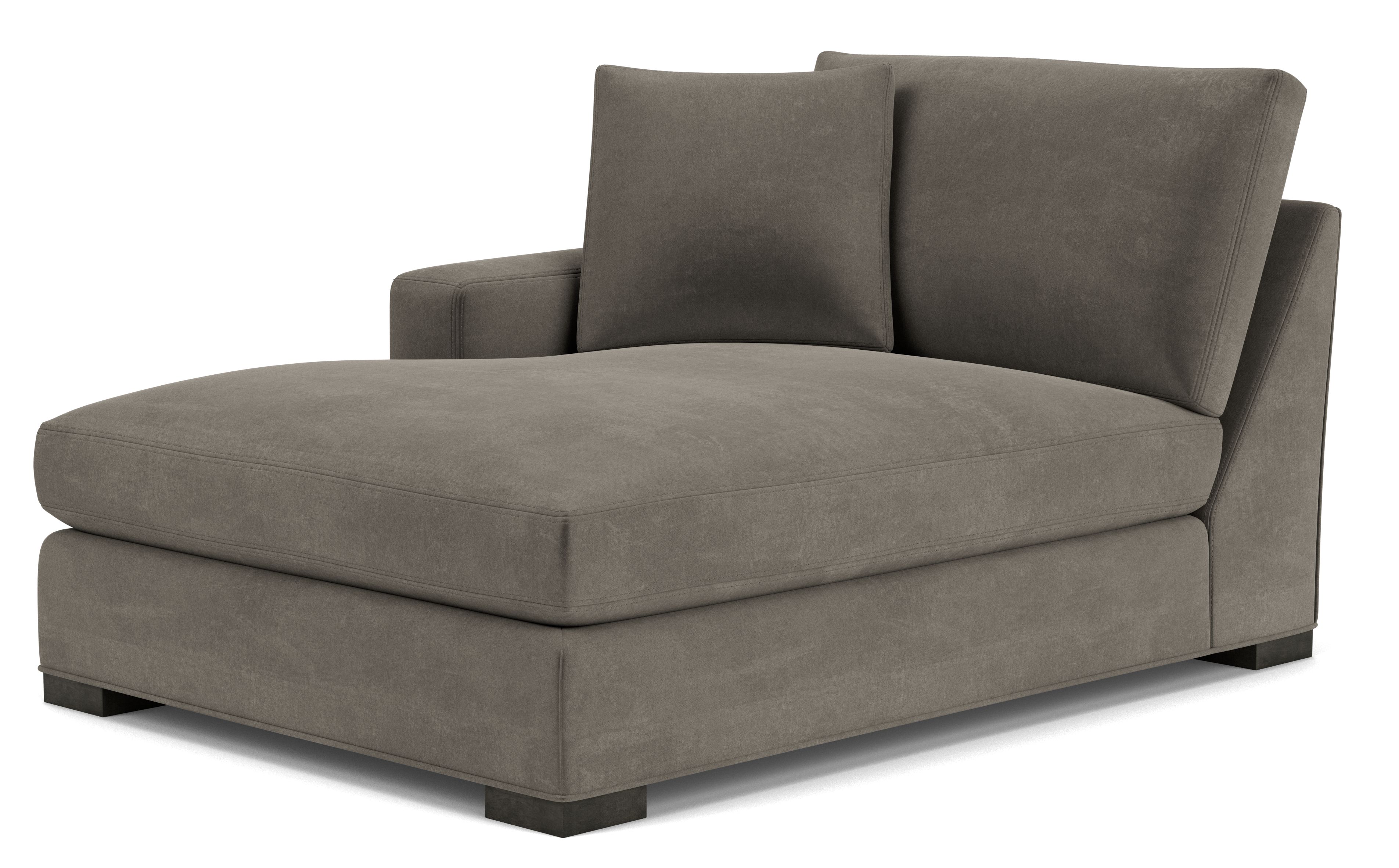 Metro 45" Left-Arm Chaise in Banks Charcoal