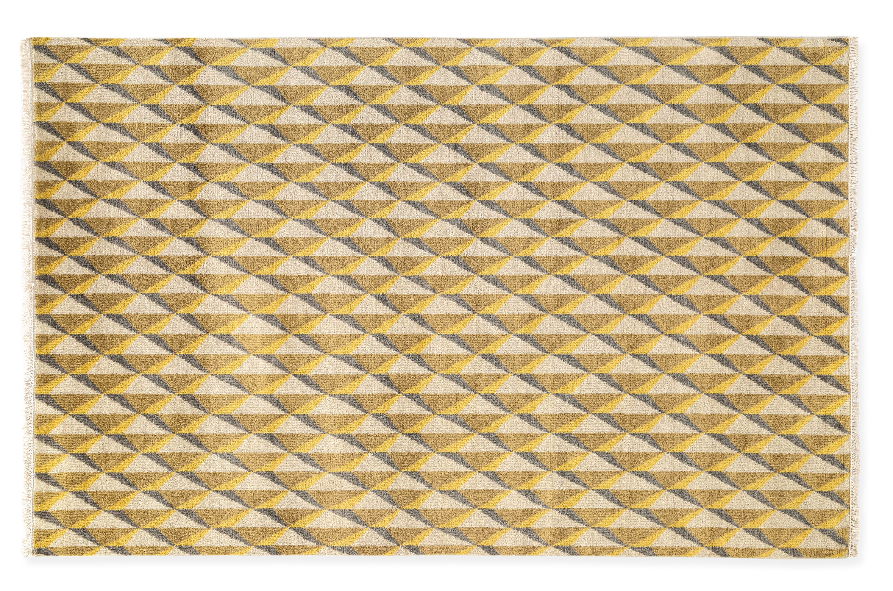 Plaza 5'x8' Rug in Mustard/Taupe