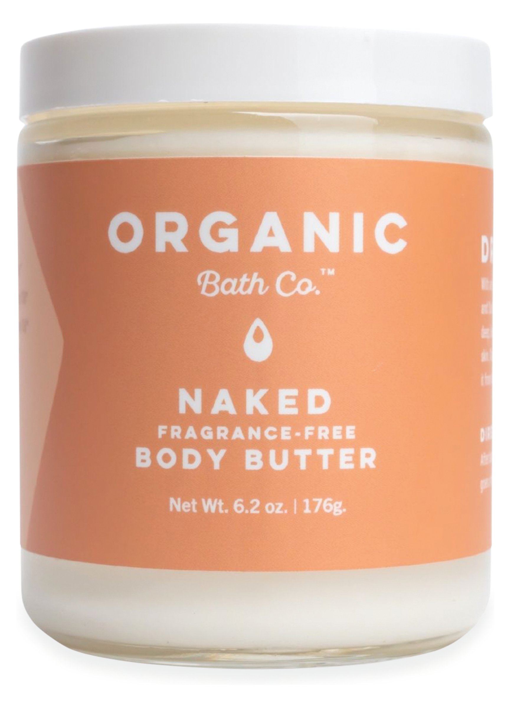 Organic Bath Company - Body Butter 6.2oz in Naked