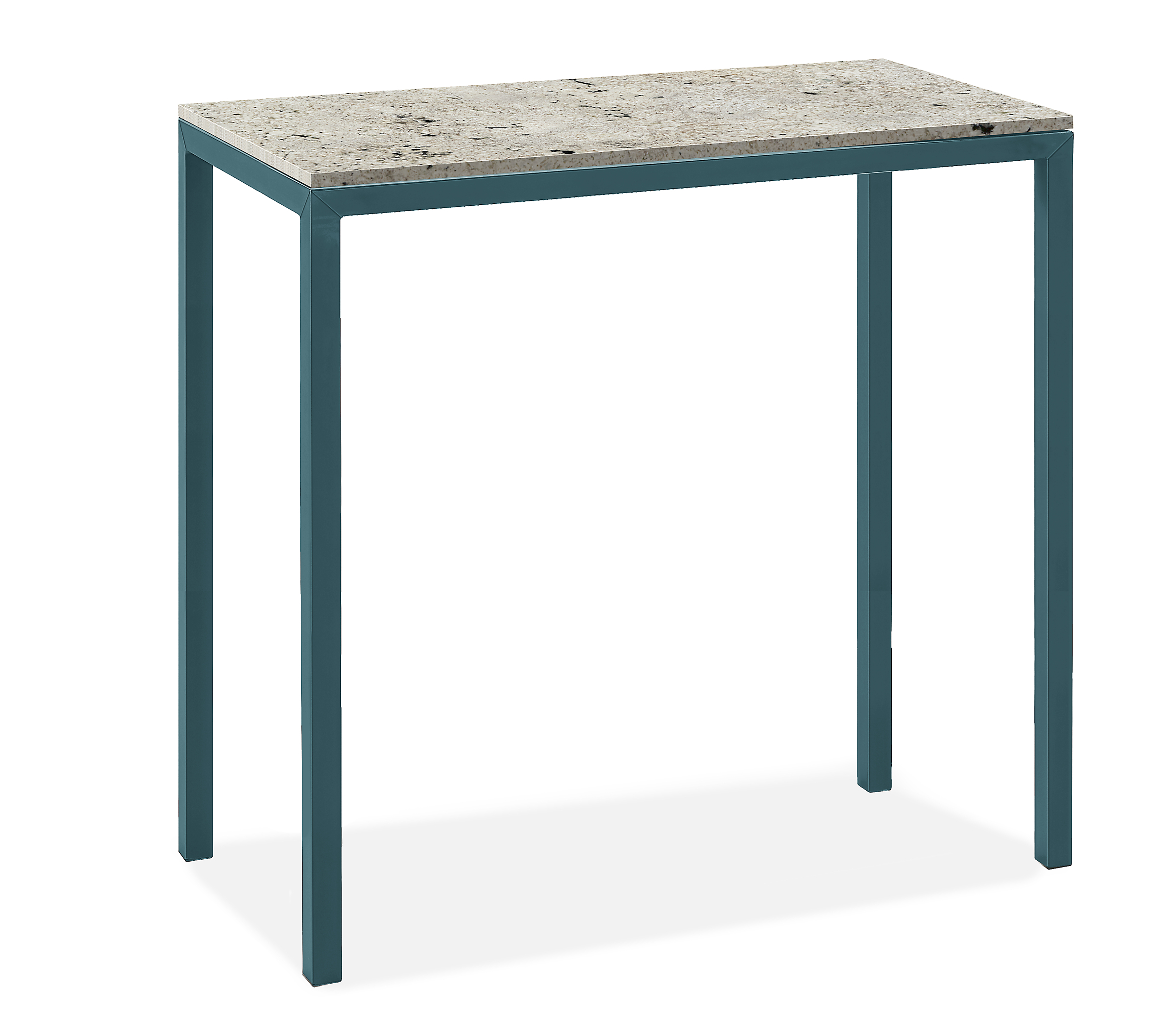Parsons 36w 24d 35h Counter Table in 1.5" Slate Base w/Mayfair White Granite