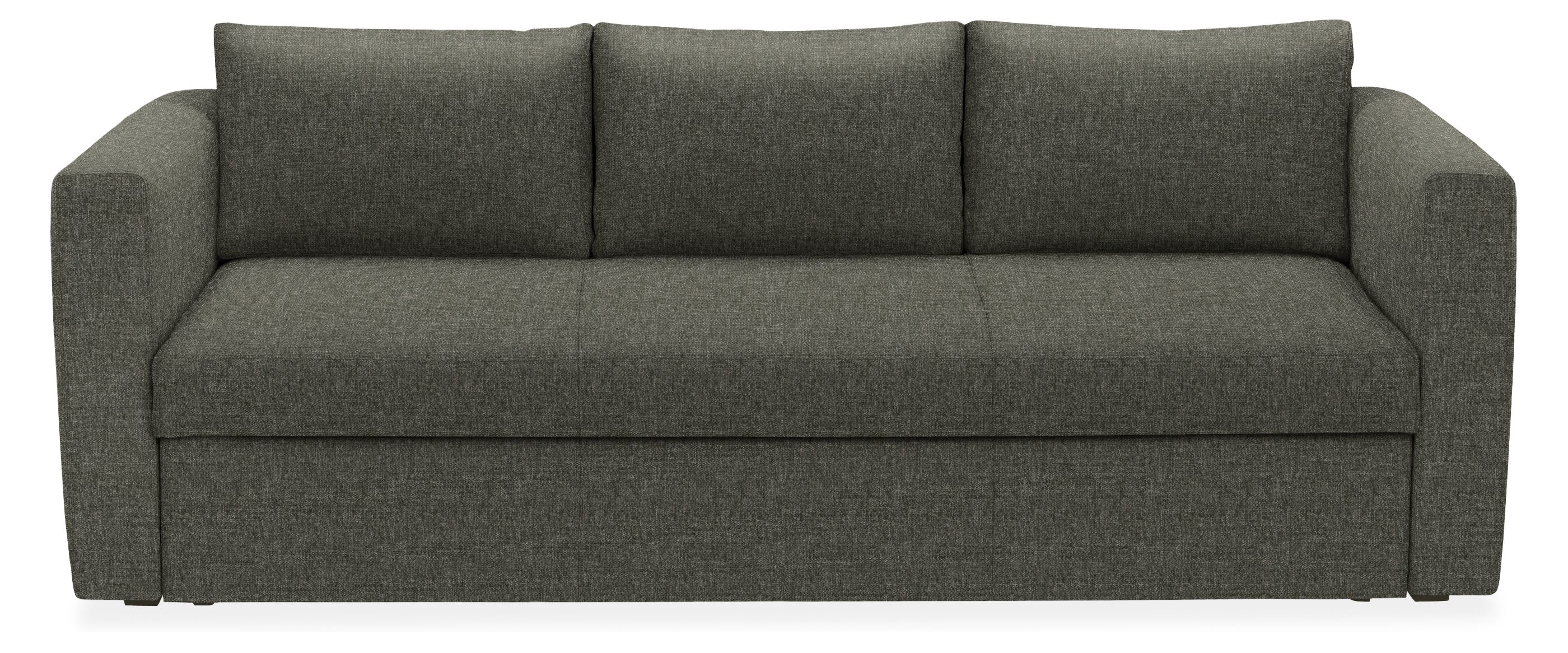 Oxford 86" Pop-Up Platform Full Sleeper Sofa in Tepic Charcoal