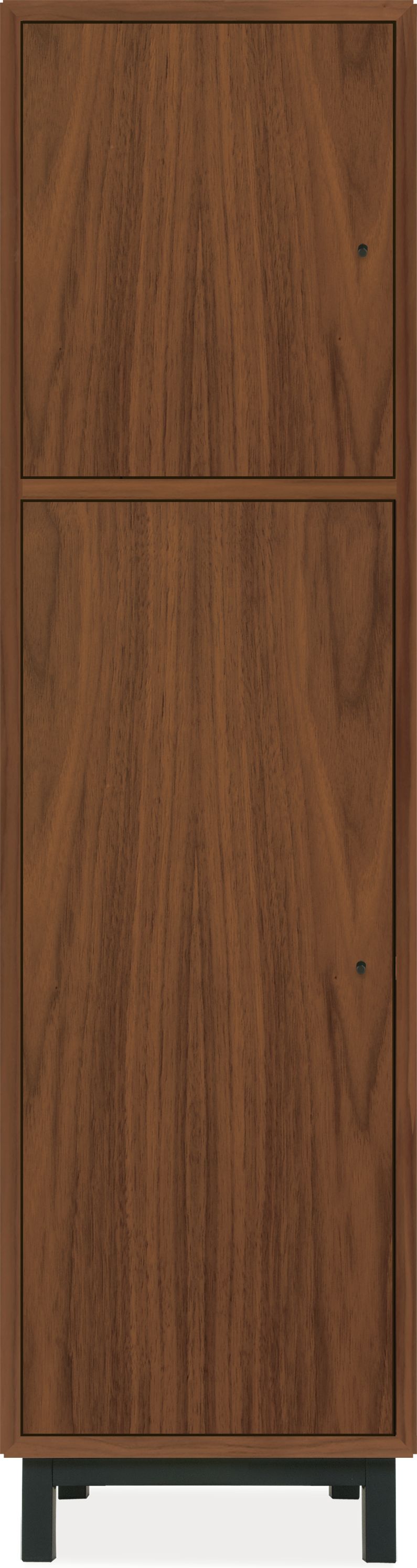 Copenhagen 20w 16d 75h Cabinet in Walnut with Natural Steel