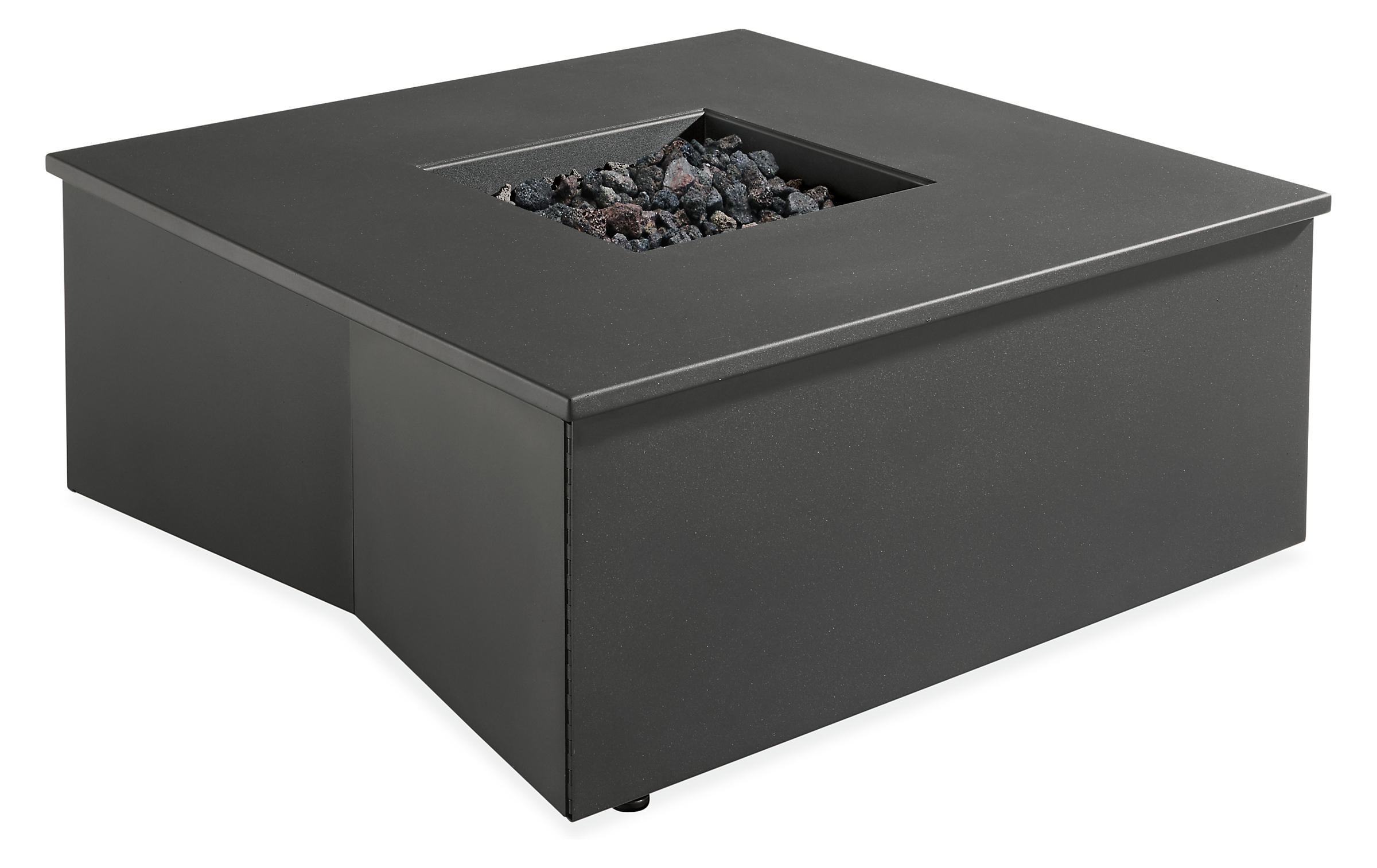 Adara 37w 37d 15h Outdoor Fire Table with Propane Tank in Graphite