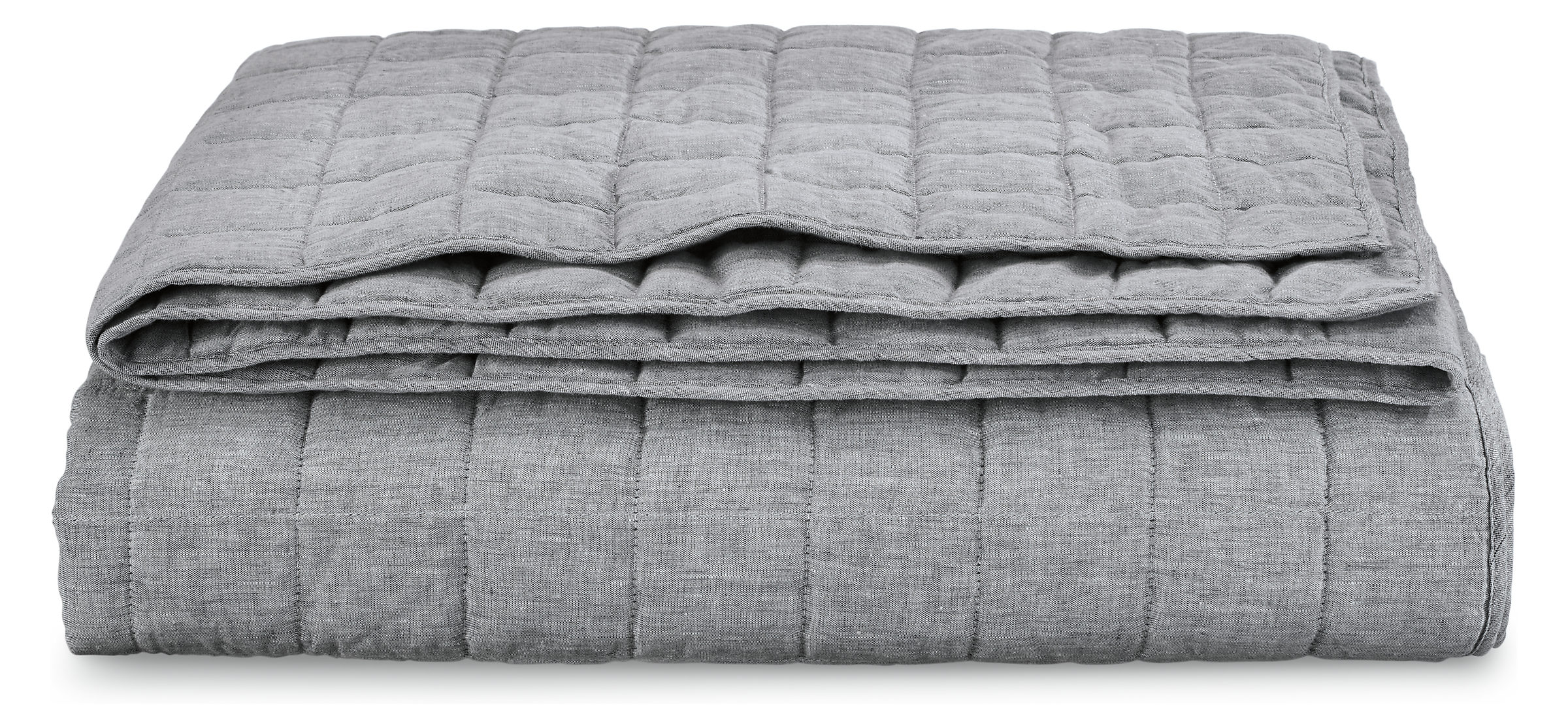 Relaxed Linen Quilted Coverlet