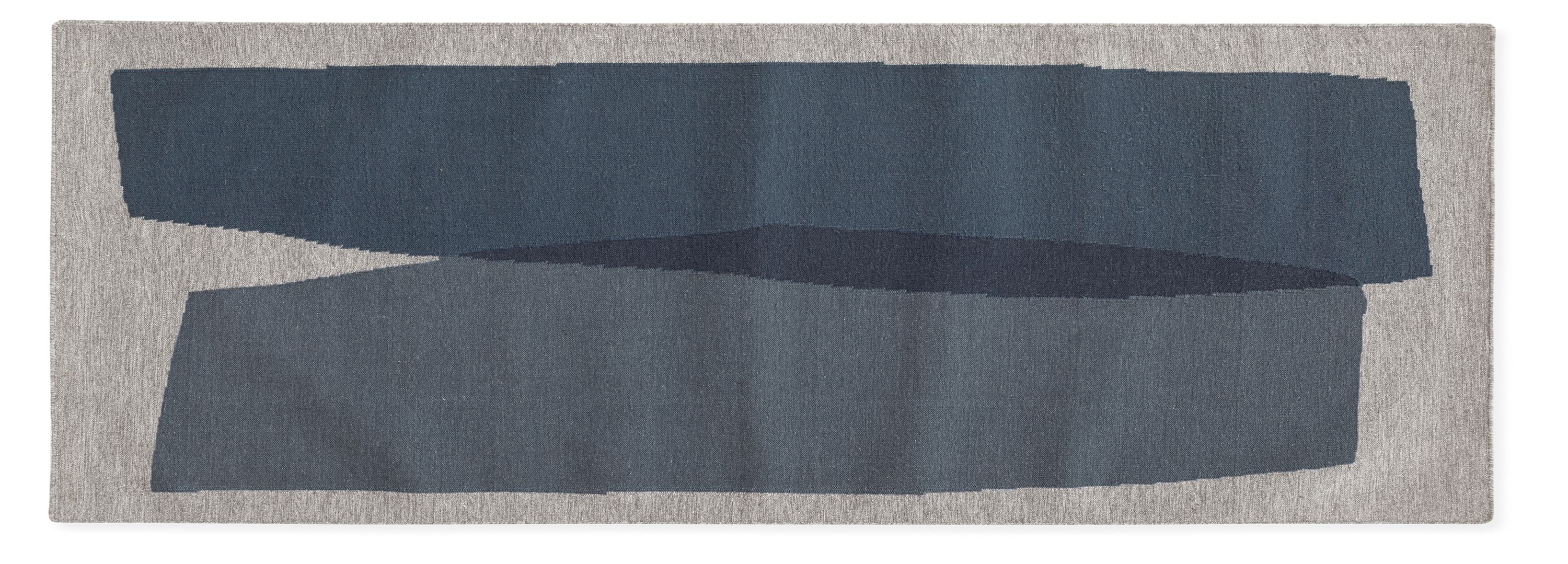 Veil 1'8"x5'6" Rug Runner in Ink