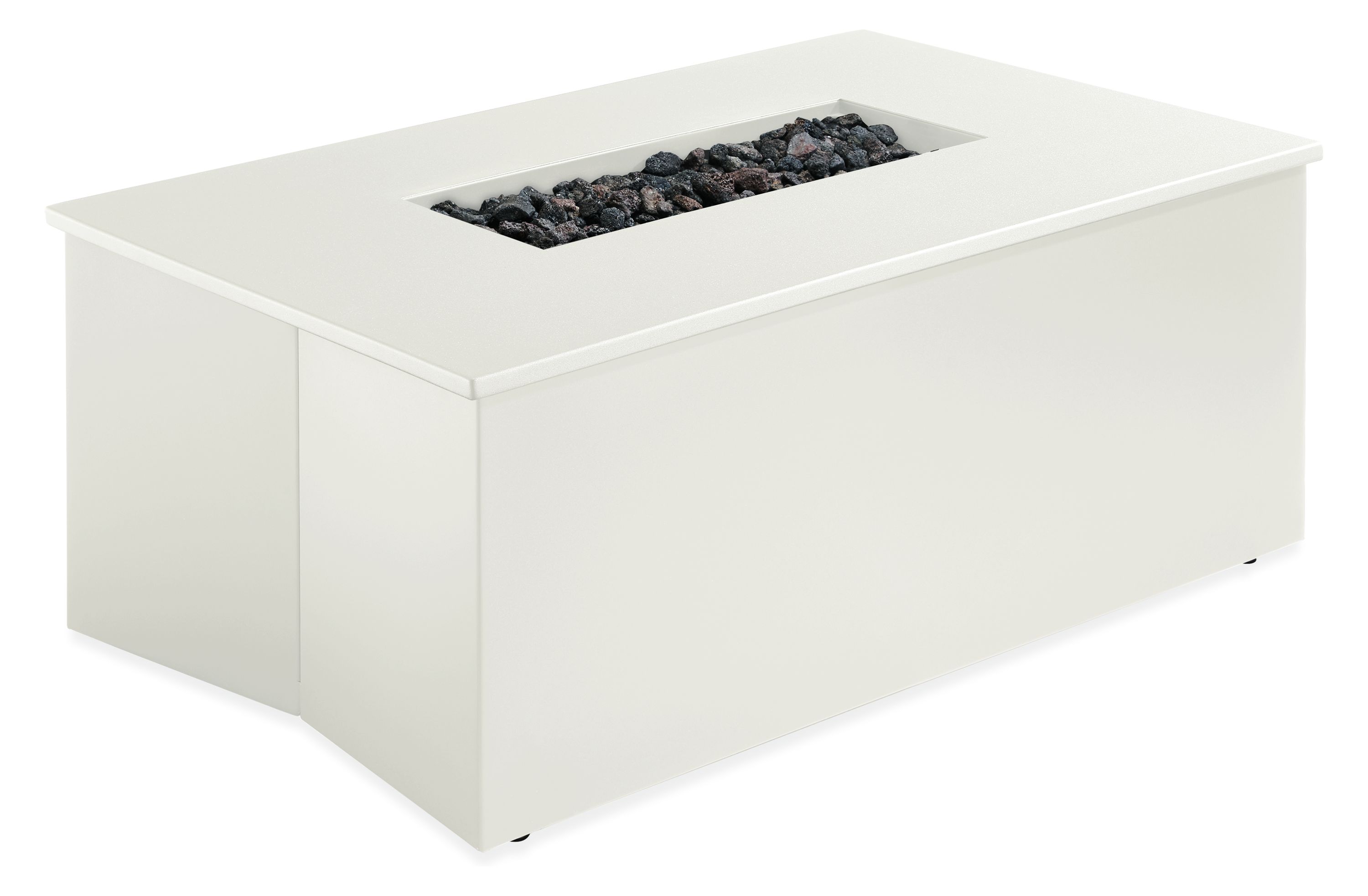 Adara 49w 31d 15h Outdoor Fire Table with Natural Gas Hook-Up in White