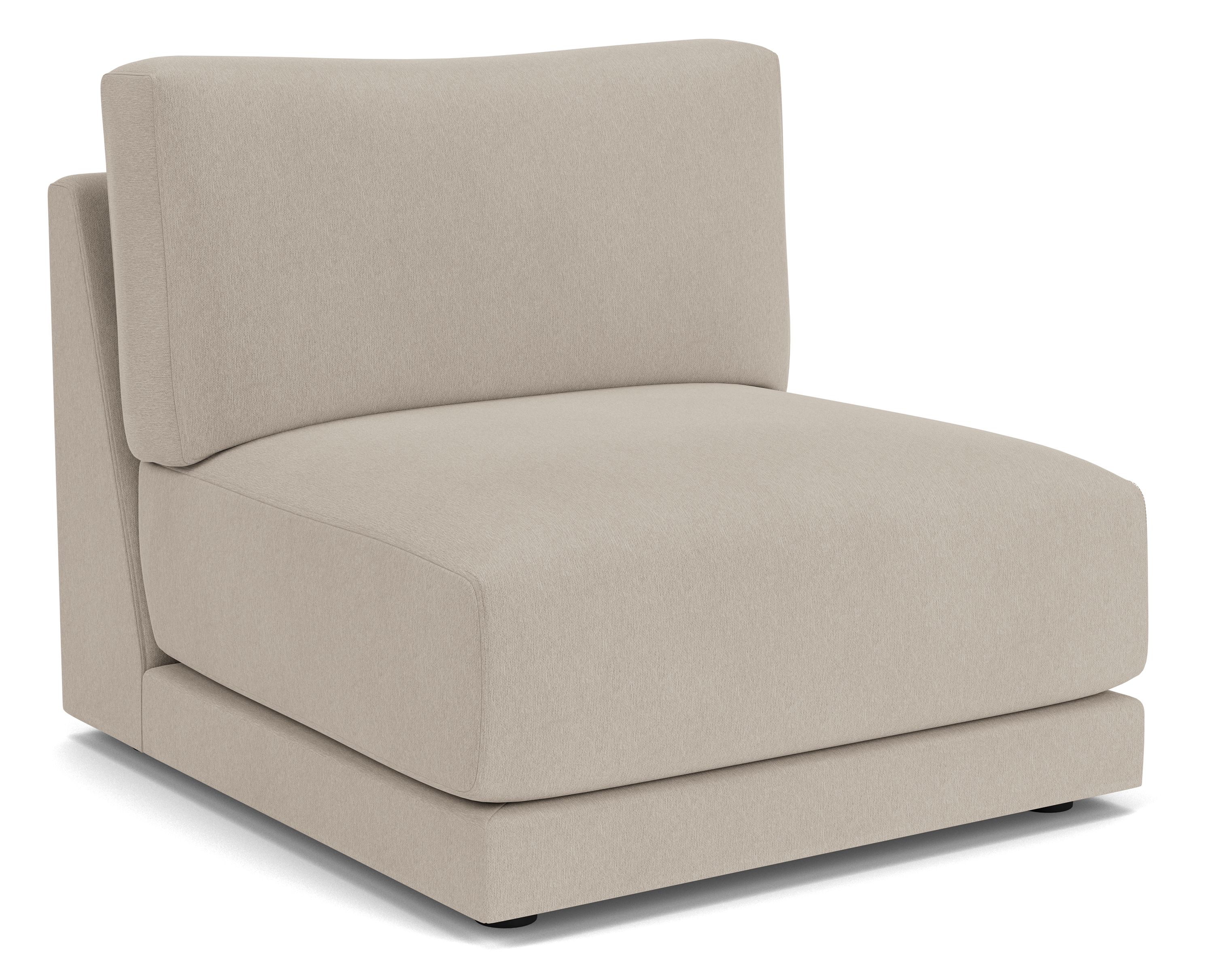 Clemens Armless Chair in Flint Oatmeal