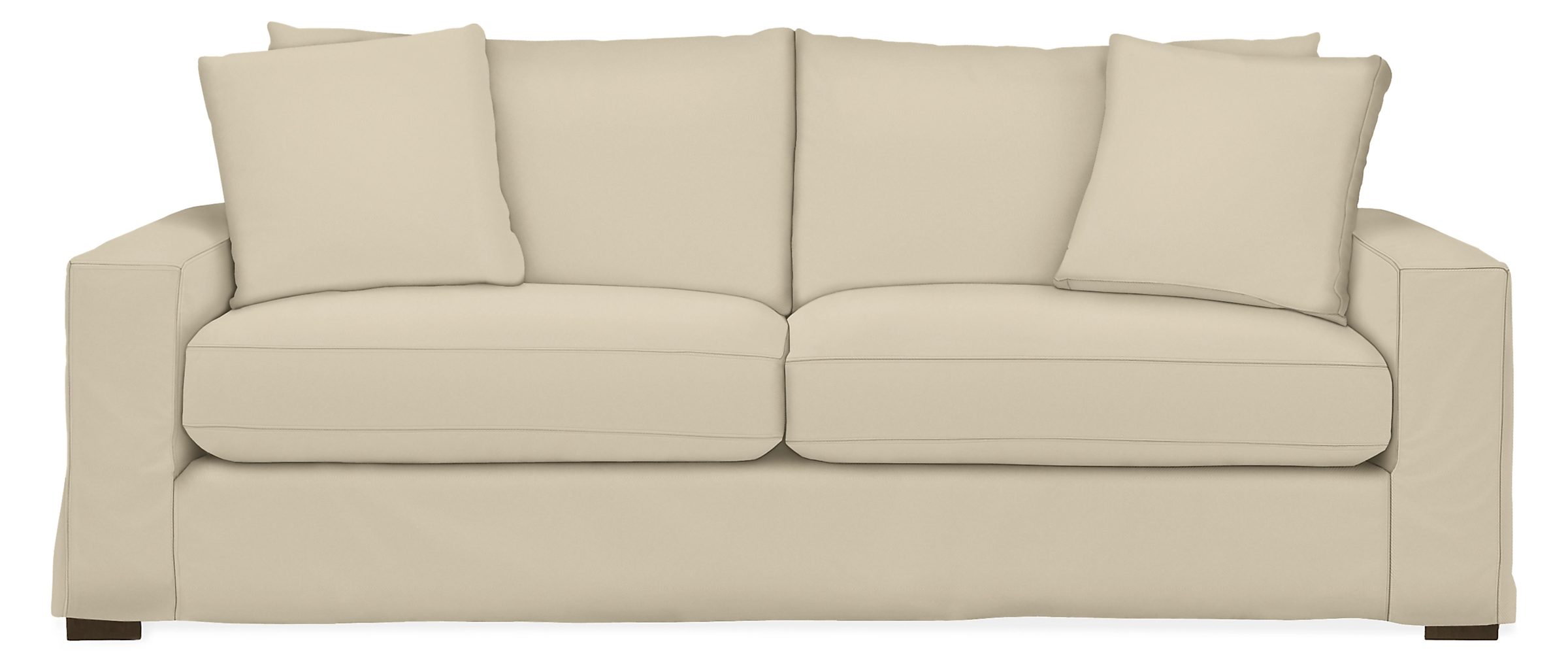 Metro Slipcover for 88" Two-Cushion Sofa in Daryl Natural