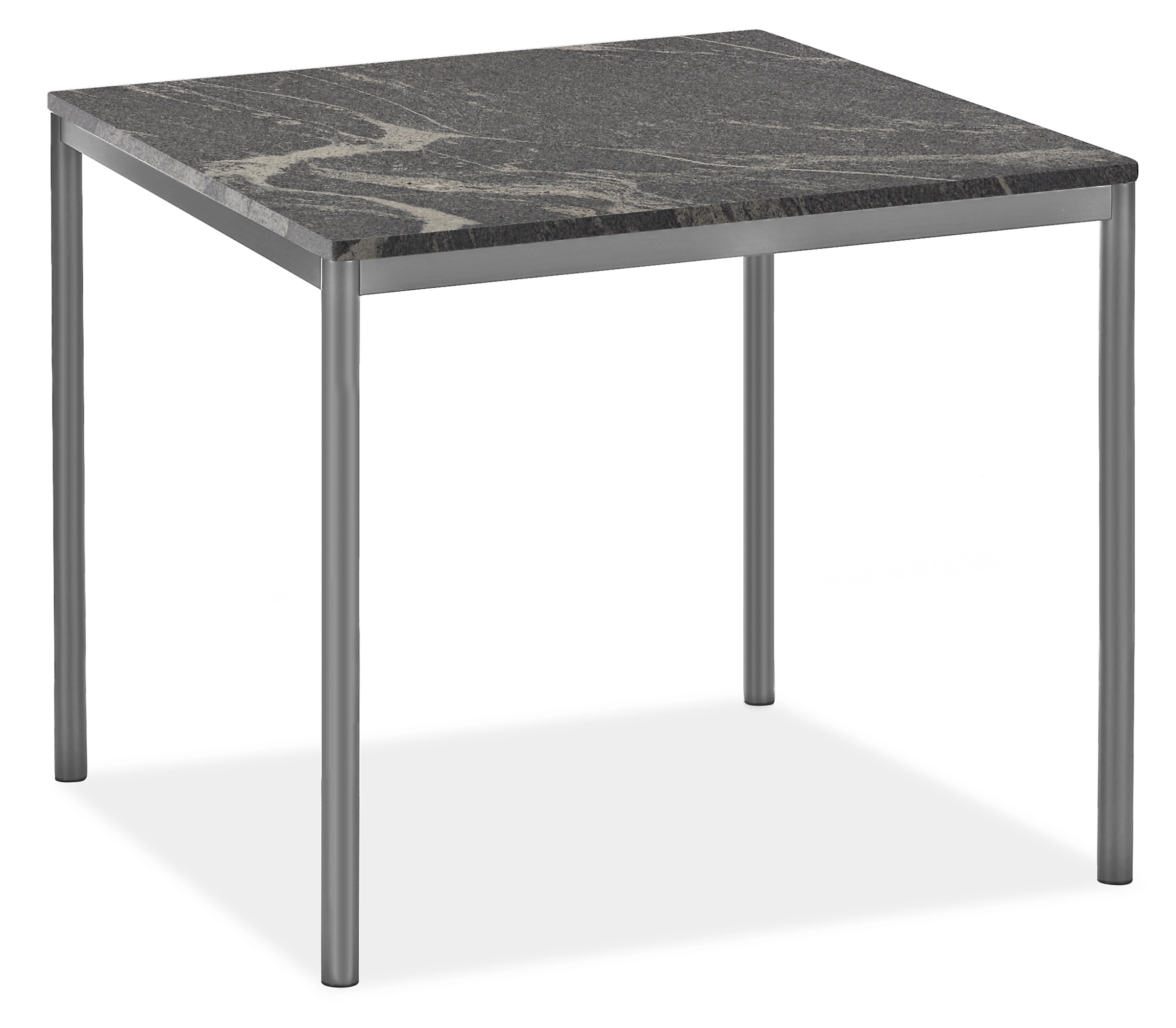 Westbrook 36w 36d Dining Table with Elegant Grey Top & Graphite Base
