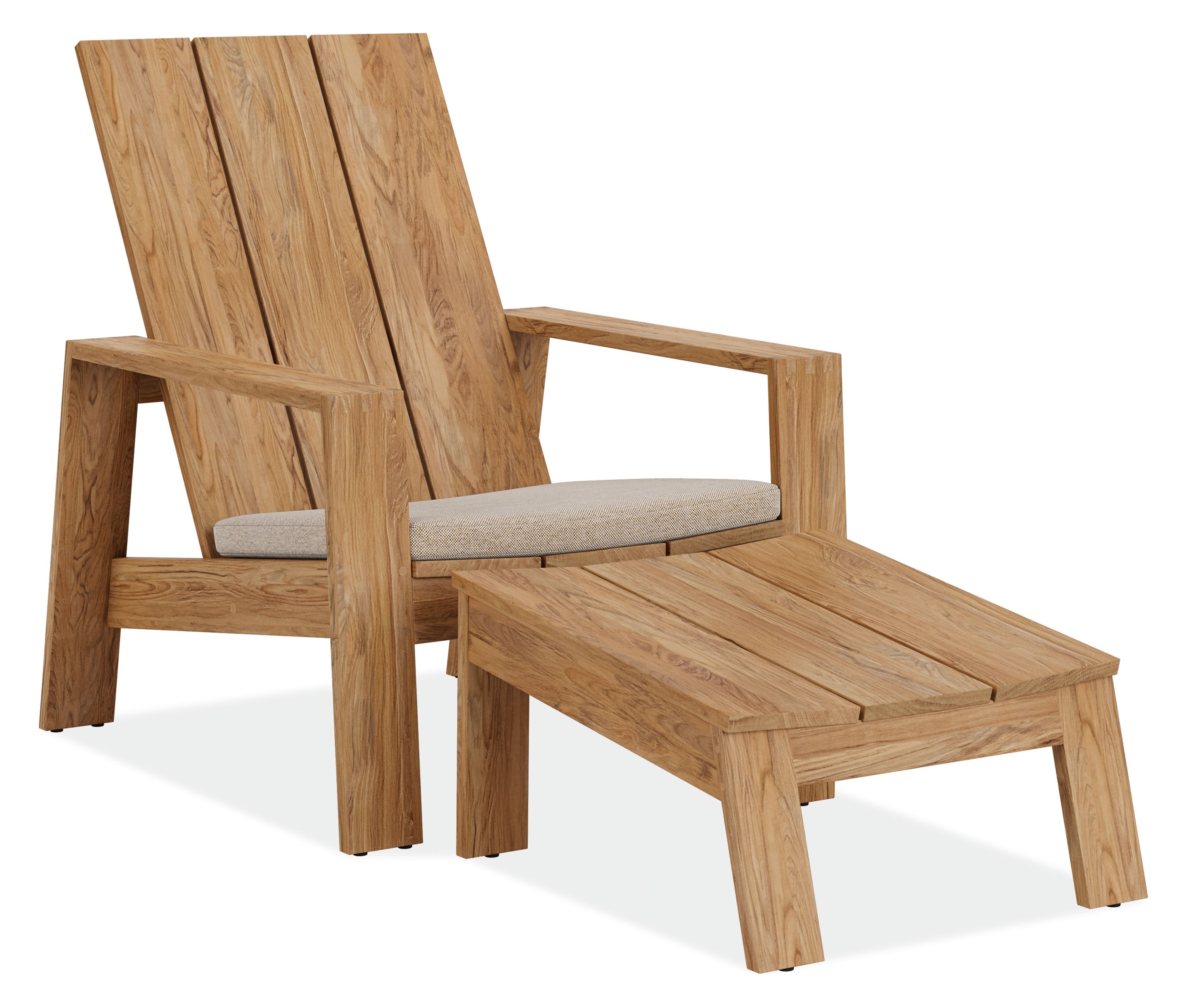 Timor Lounge Chair & Ottoman with Cushion