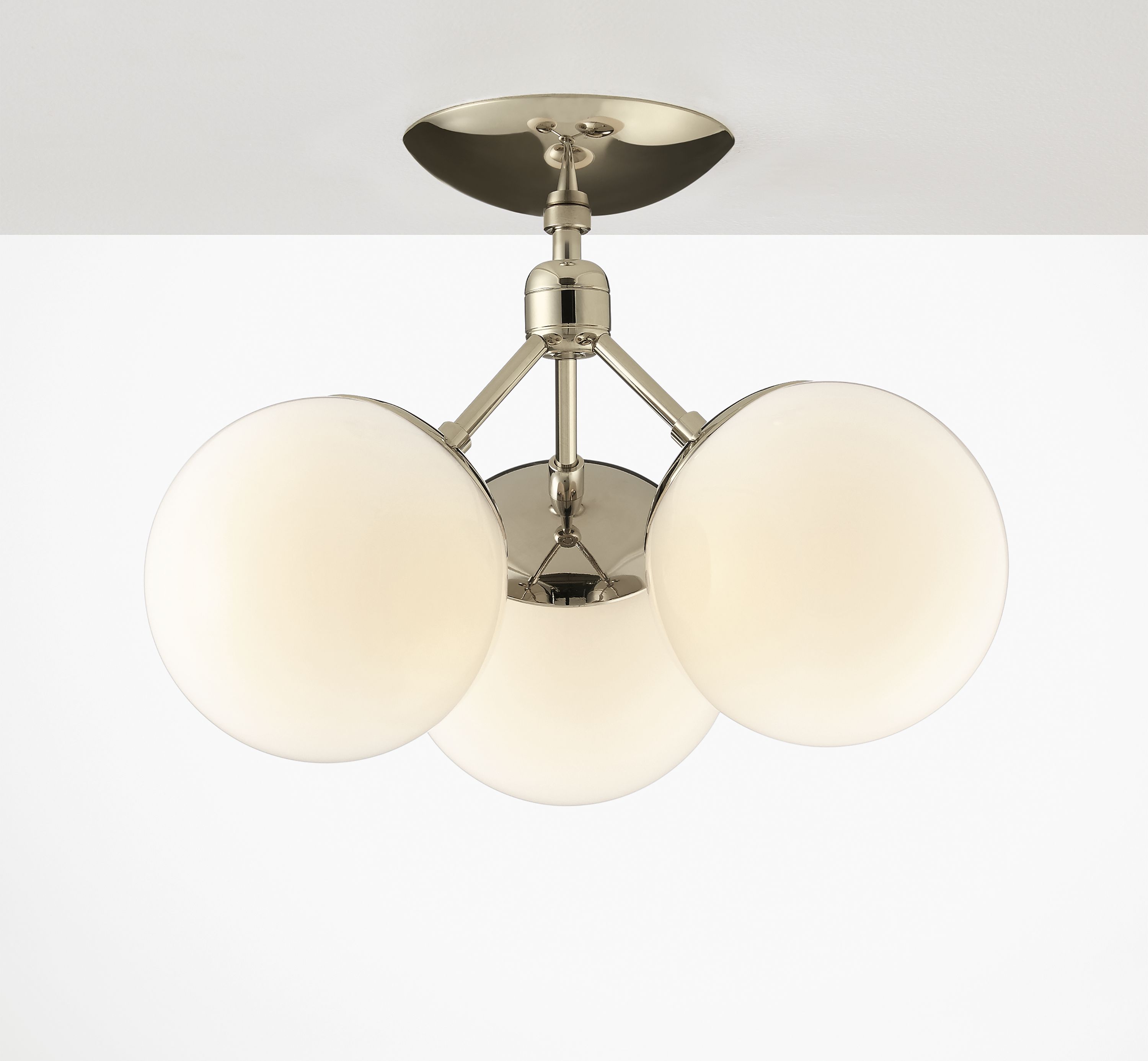 Triton Flushmount in Polished Nickel