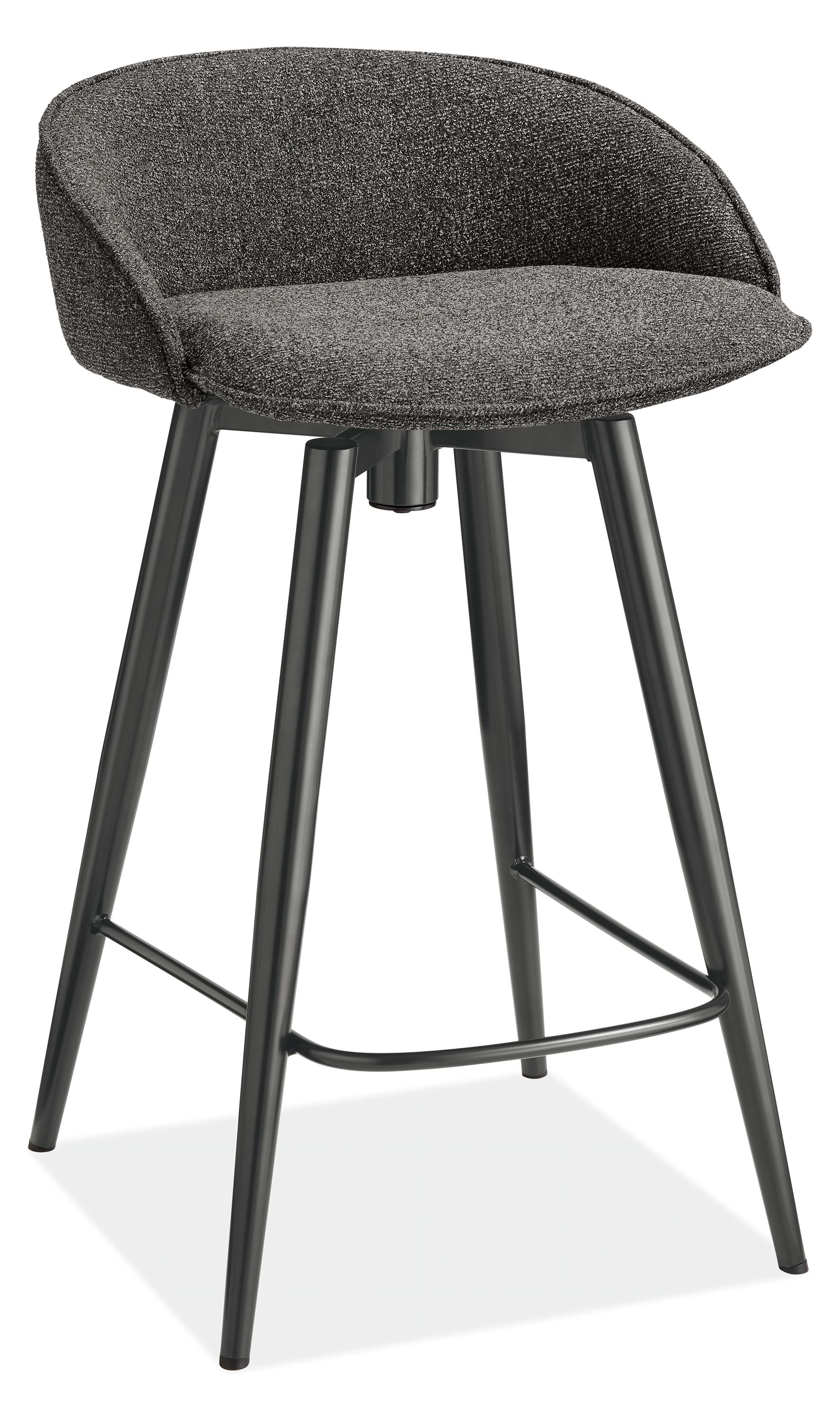 Sylvan Swivel Counter Stool in Radford Grey w/Graphite Legs