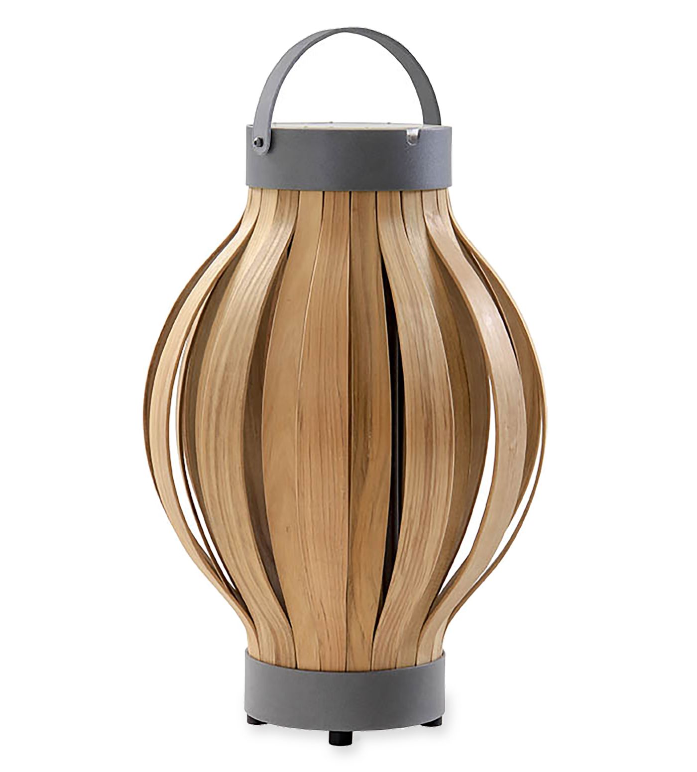 Tulip Solar Lantern in Teak