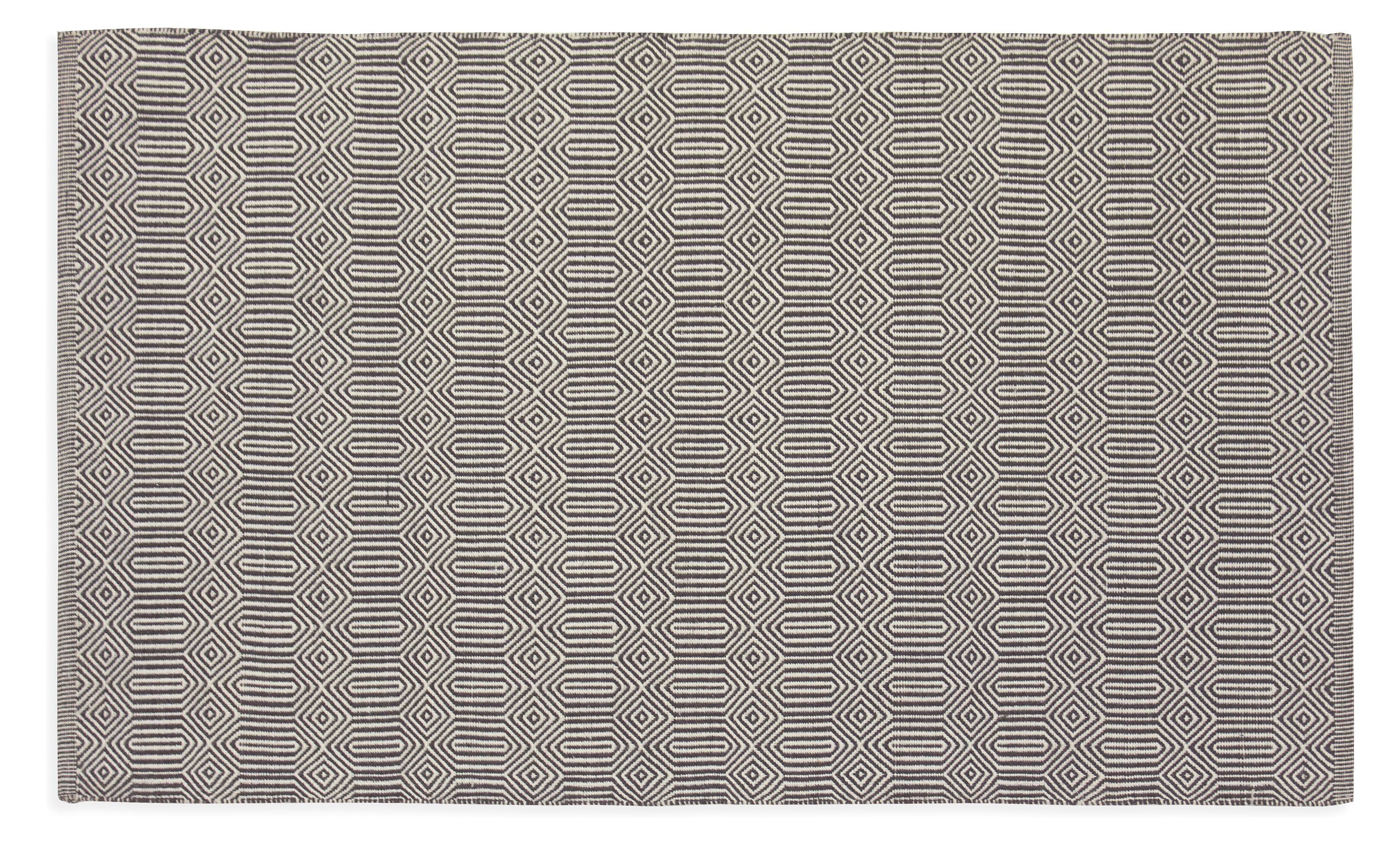 Sequence 2'5"x 4' Rug in Ivory/Grey