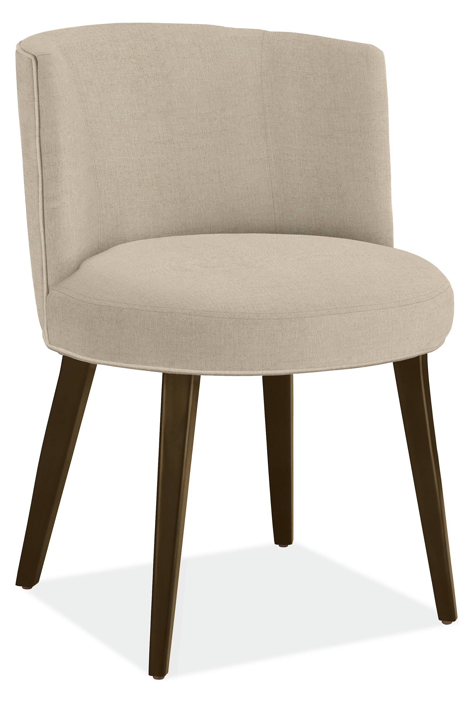 June Side Chair in Hawkins Oatmeal with Charcoal Legs