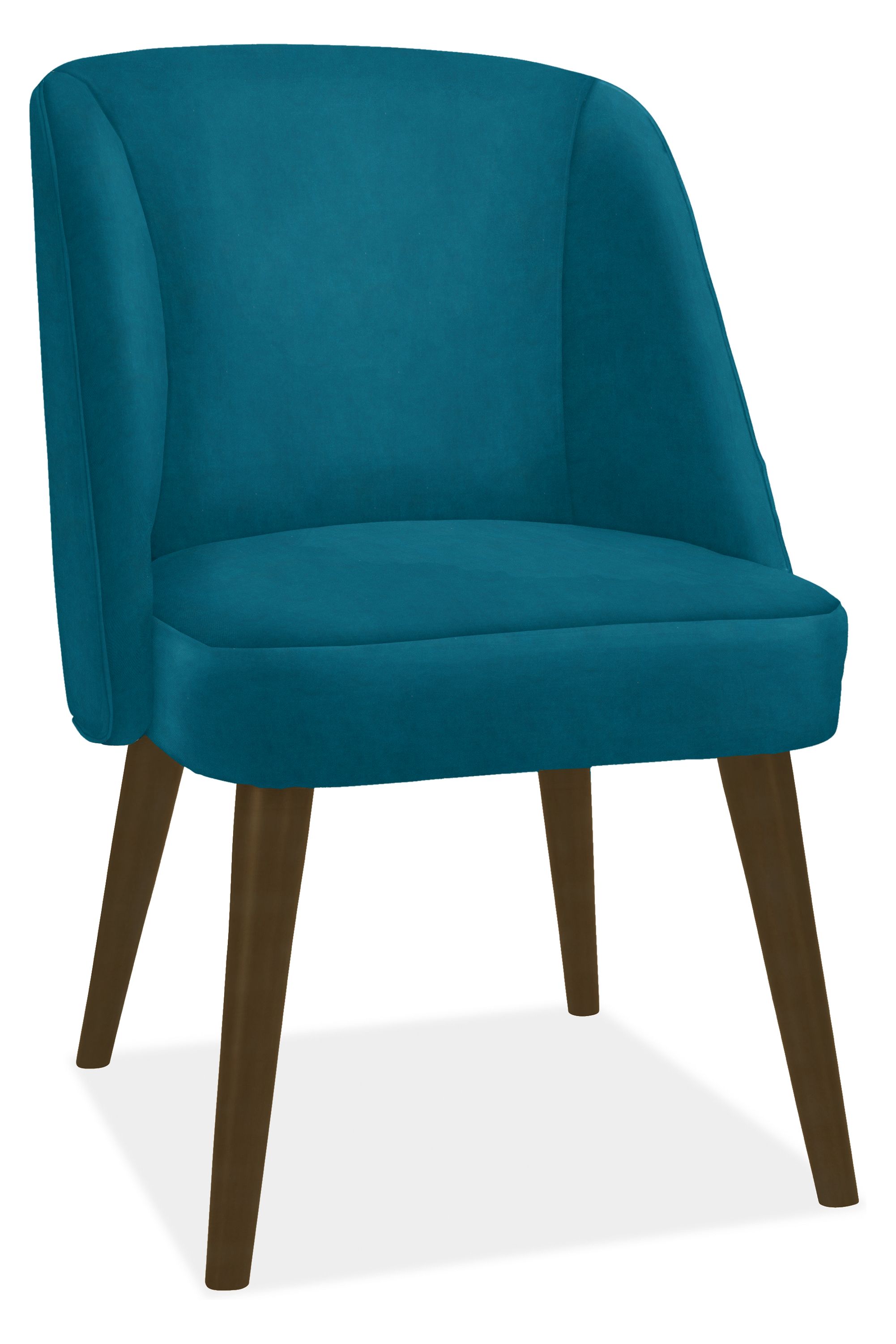 Cora Side Chair in Vance Peacock with Charcoal Legs